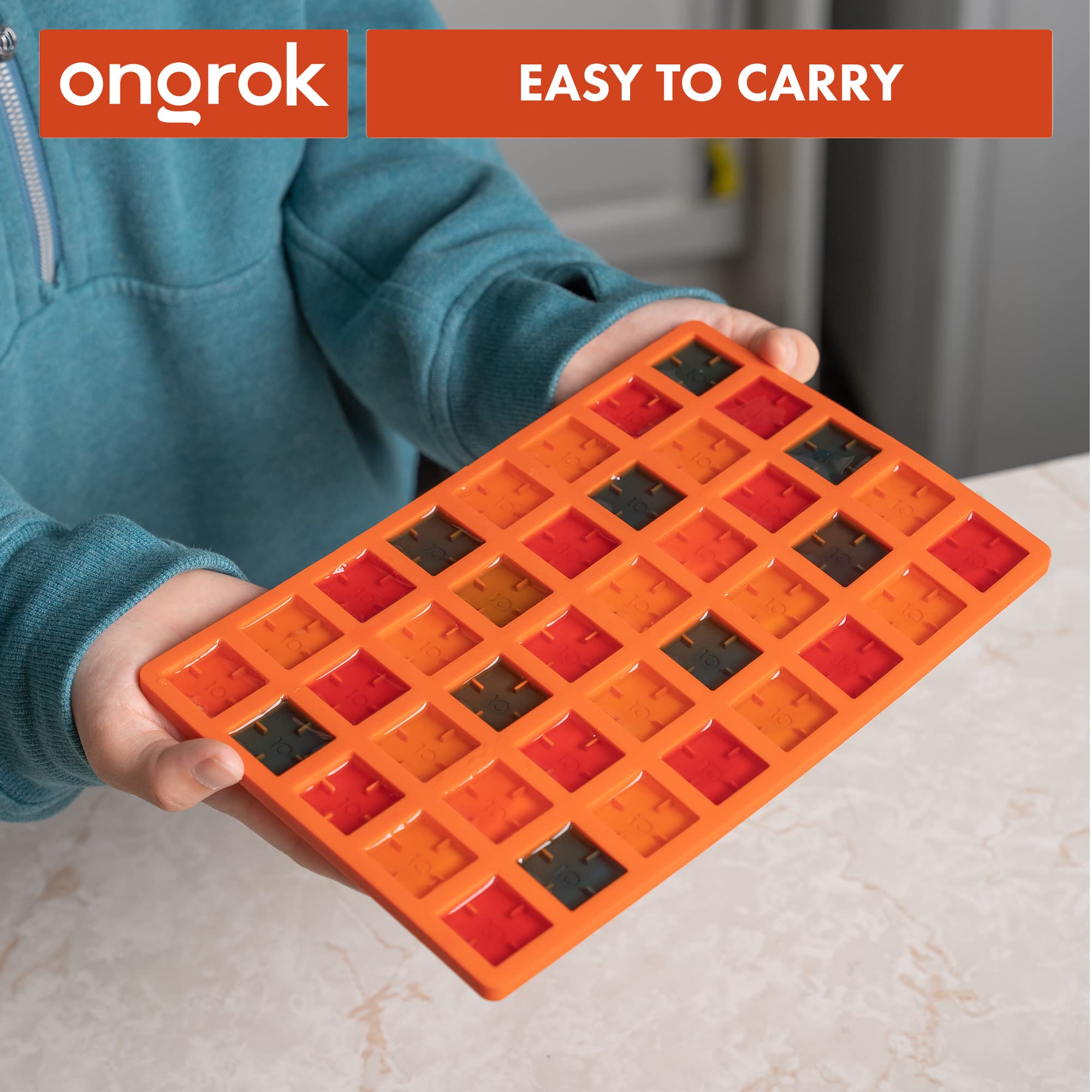 Ongrok Scored Silicone Gummy Molds, 4Ml, With Dropper, Bpa Free