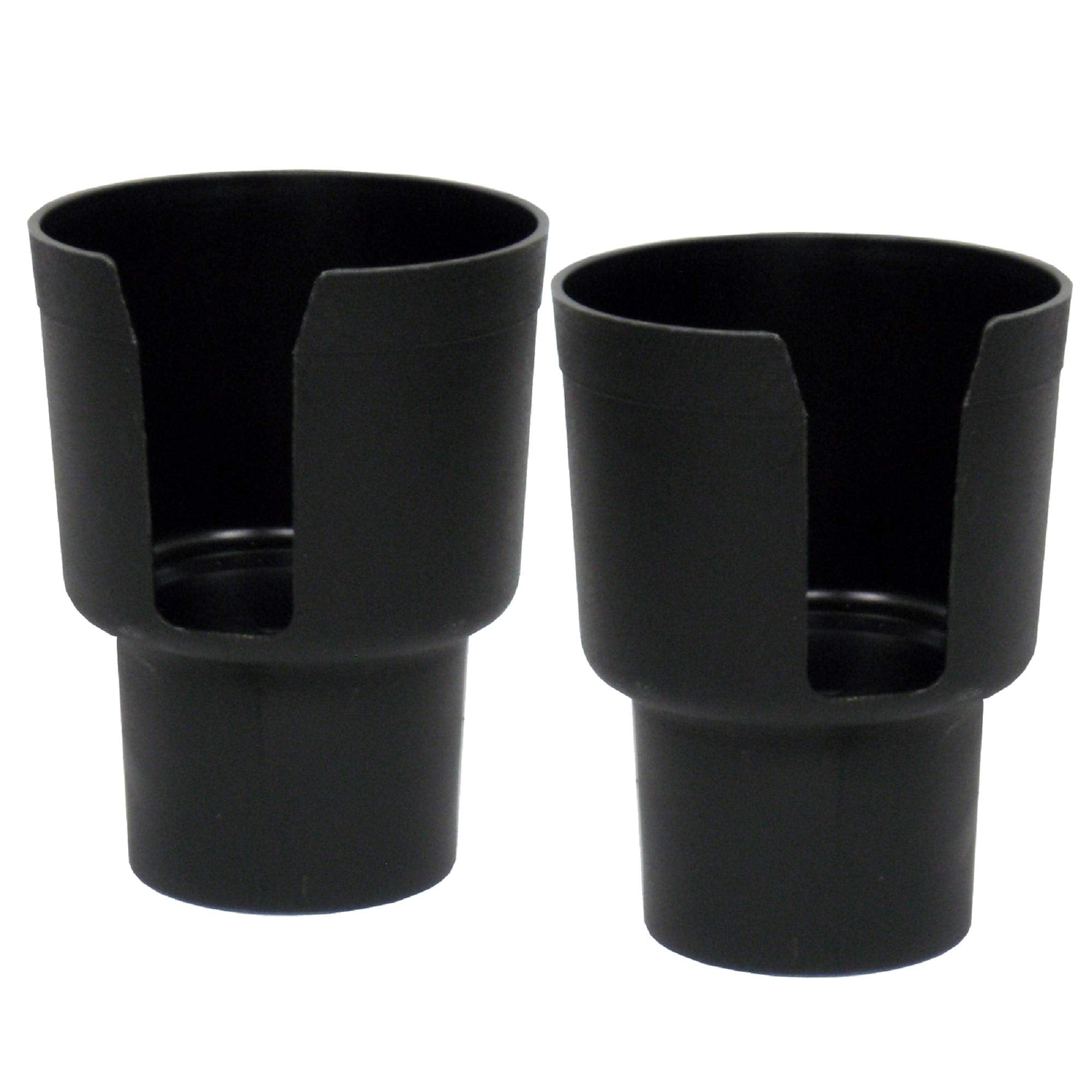 Gadjit Cup Keeper Cup Holder Adapter (2 Pk) expands car Cup Holders 2.5   -3    Wide to Hold Beverages That are 3.25 Wide (Black