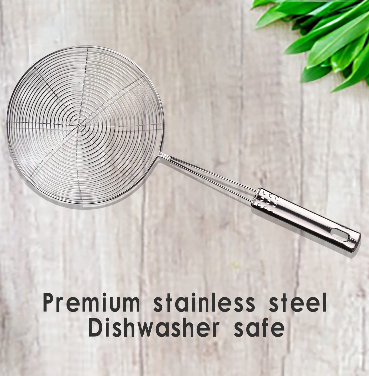 Versatile Stainless Steel Spider Strainer/Skimmer/Ladle For Cooking And Frying, Chirano Kitchen Gadgets Wire Strainer Pasta Stra