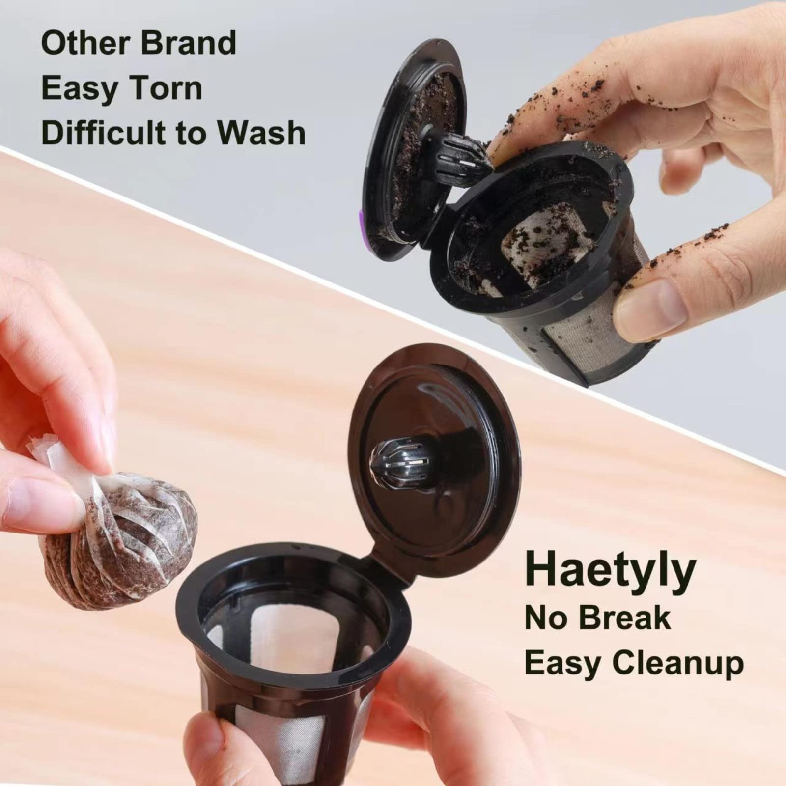 2 Pack Reusable K Cups With 200 Count Disposable Coffee Coffee Paper Filter Compatible With Keurig Single Serve 1.0 And 2.0, Fit