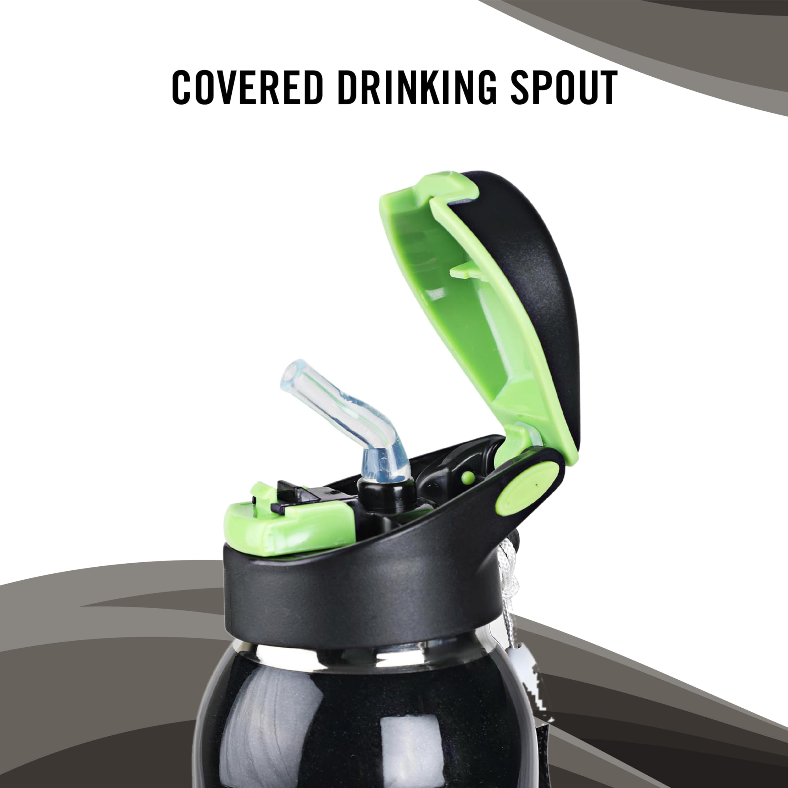 Cello Gym Star Thermosteel Flask, 650Ml, Black | 24 Hours Hot And Cold Flask | Leak Proof | Office Bottle | Sports | Home | Kitc