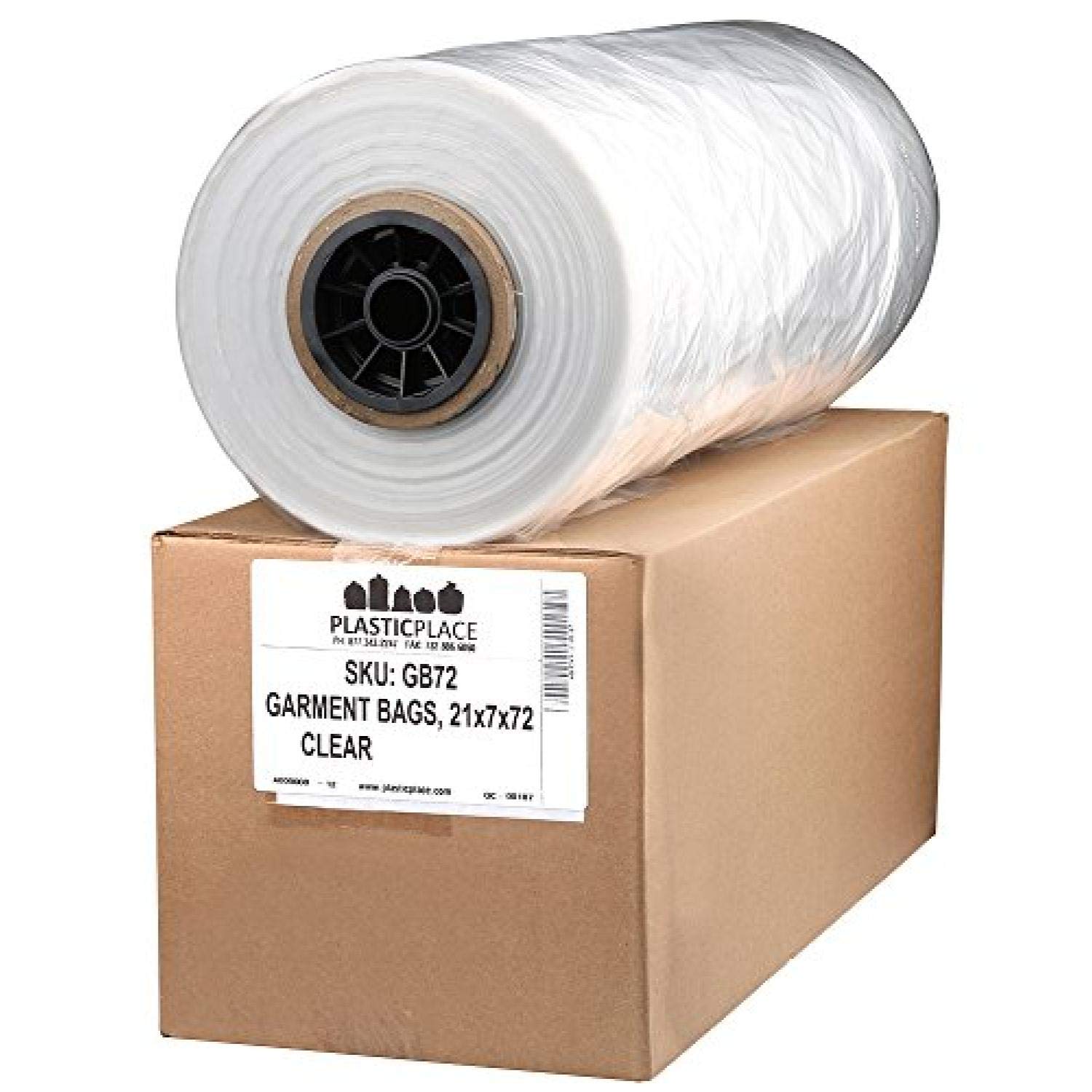 Plasticplace Mil Garment Bags, Clear, 240 Count