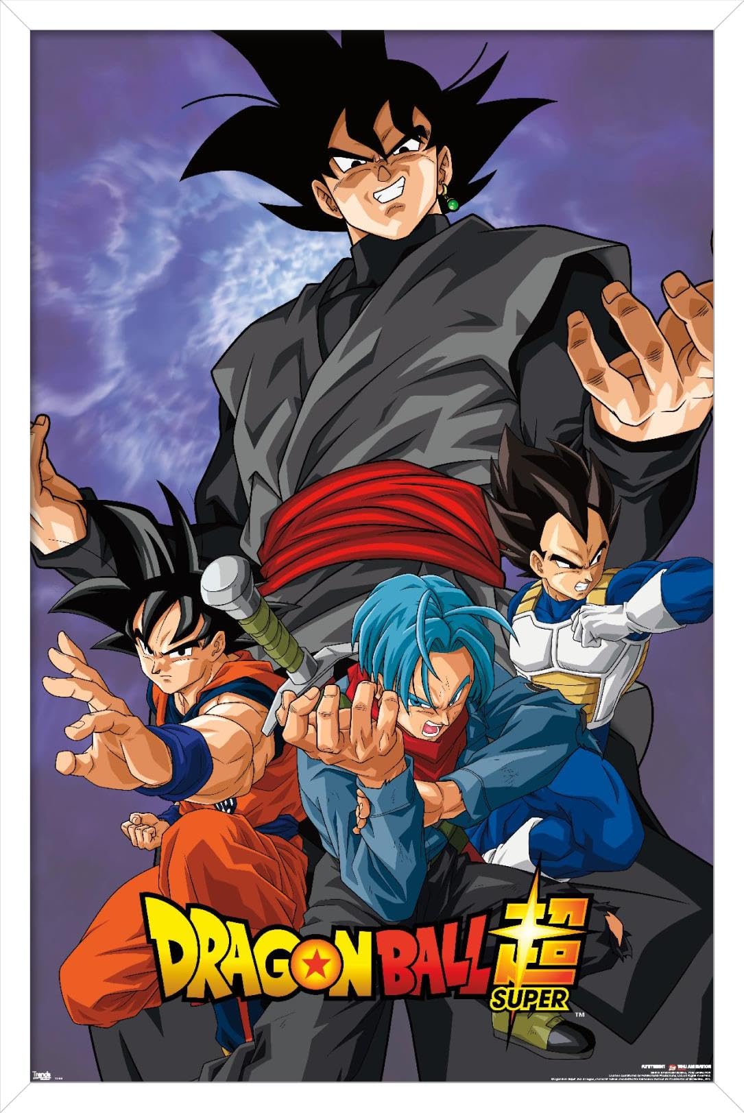 Trends International Dragon Ball: Super - Villain Wall Poster, 22.375'' X 34'', White Framed Version