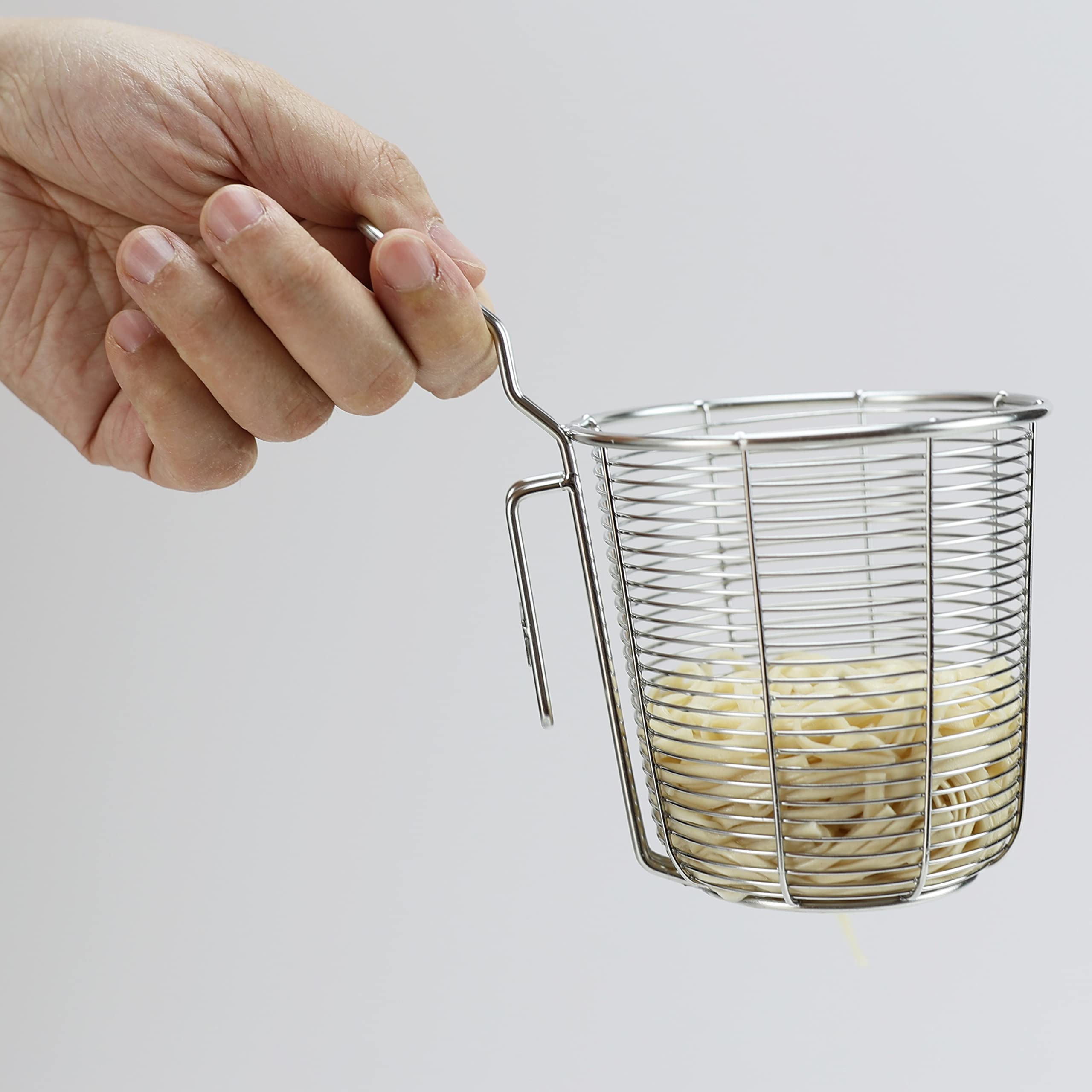 Eiks Spider Strainer Stainless Steel Wire Deep Basket For Hot Pot Cooking Spaghetti Pasta Noodles Dumpling - Rinsing, Straining,