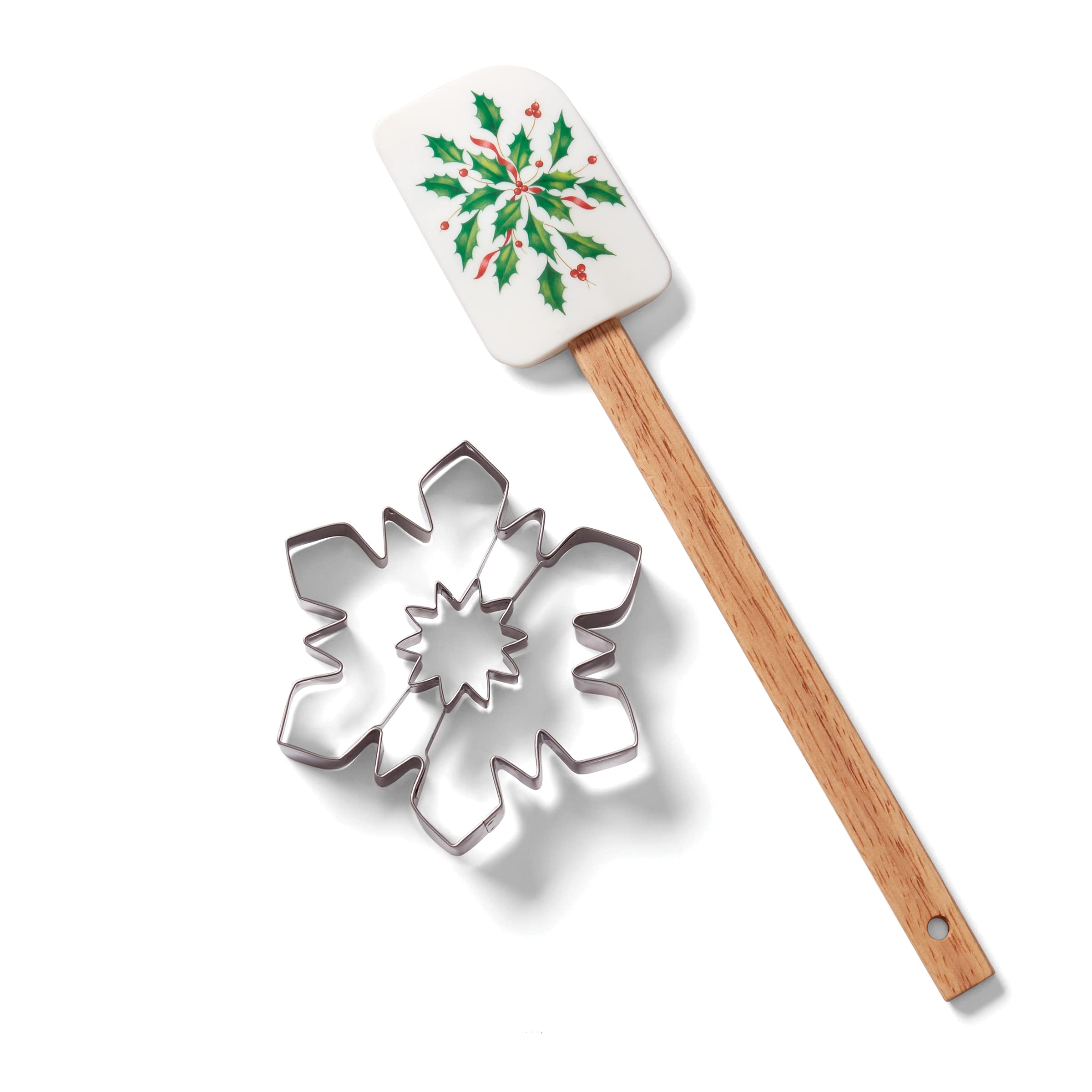Lenox 893496 Holiday Spatula With Snowflake Cookie Cutter