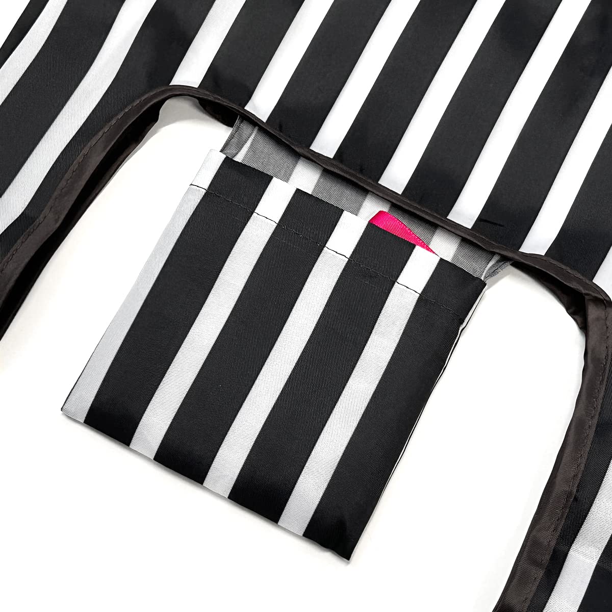 Wrapables Jolibag Collection Reusable Shopping Bag (Set Of 2), Stripes