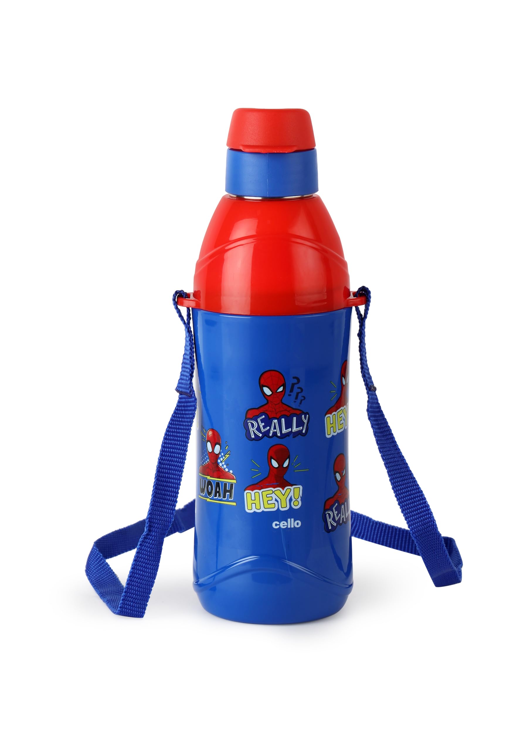Cello Puro Steel-X Kids Zee 900 Inner Steel Cartoon Design Water Bottle 700 Ml, Blue | Isi Certified, Pu Insulated, Bpa Free Kid