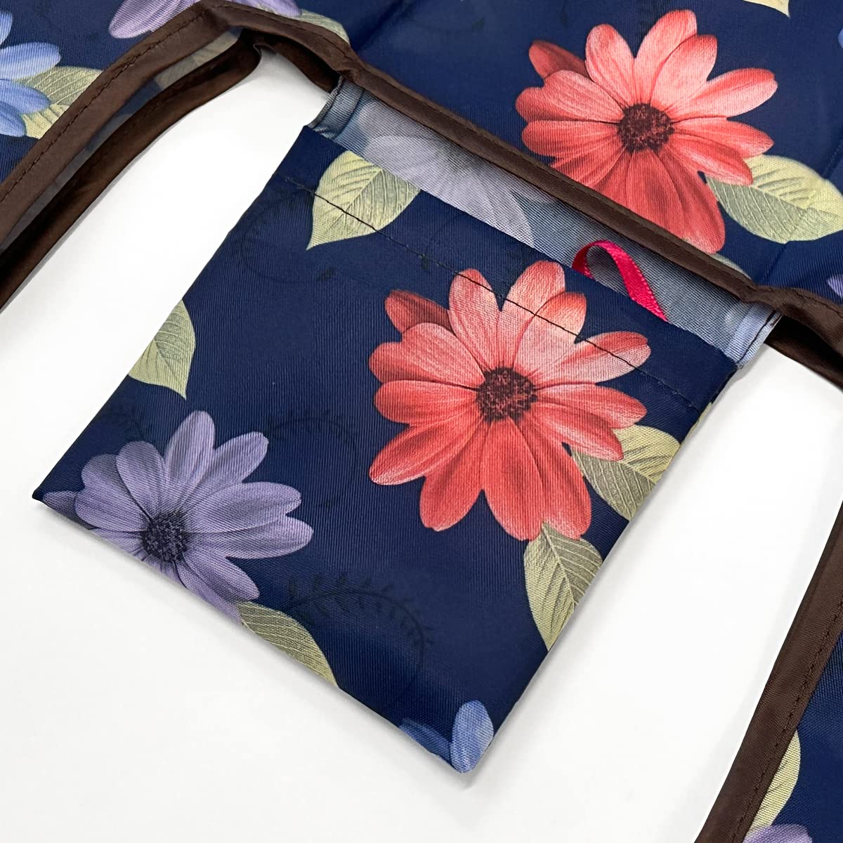 Wrapables Jolibag Collection Reusable Shopping Bag (Set Of 2), Colorful Daisies