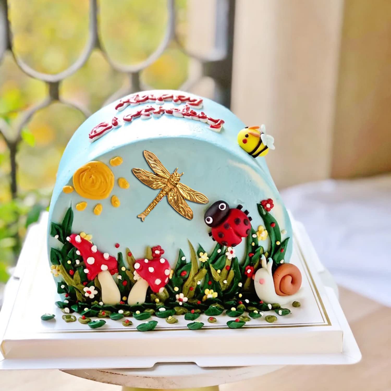 Sijiangmold Dragonfly Silicone Candy Chocolate Fondant Molds For Cake Decoration Cupcake Topper Chocolate Candy Resin Polymer Cl