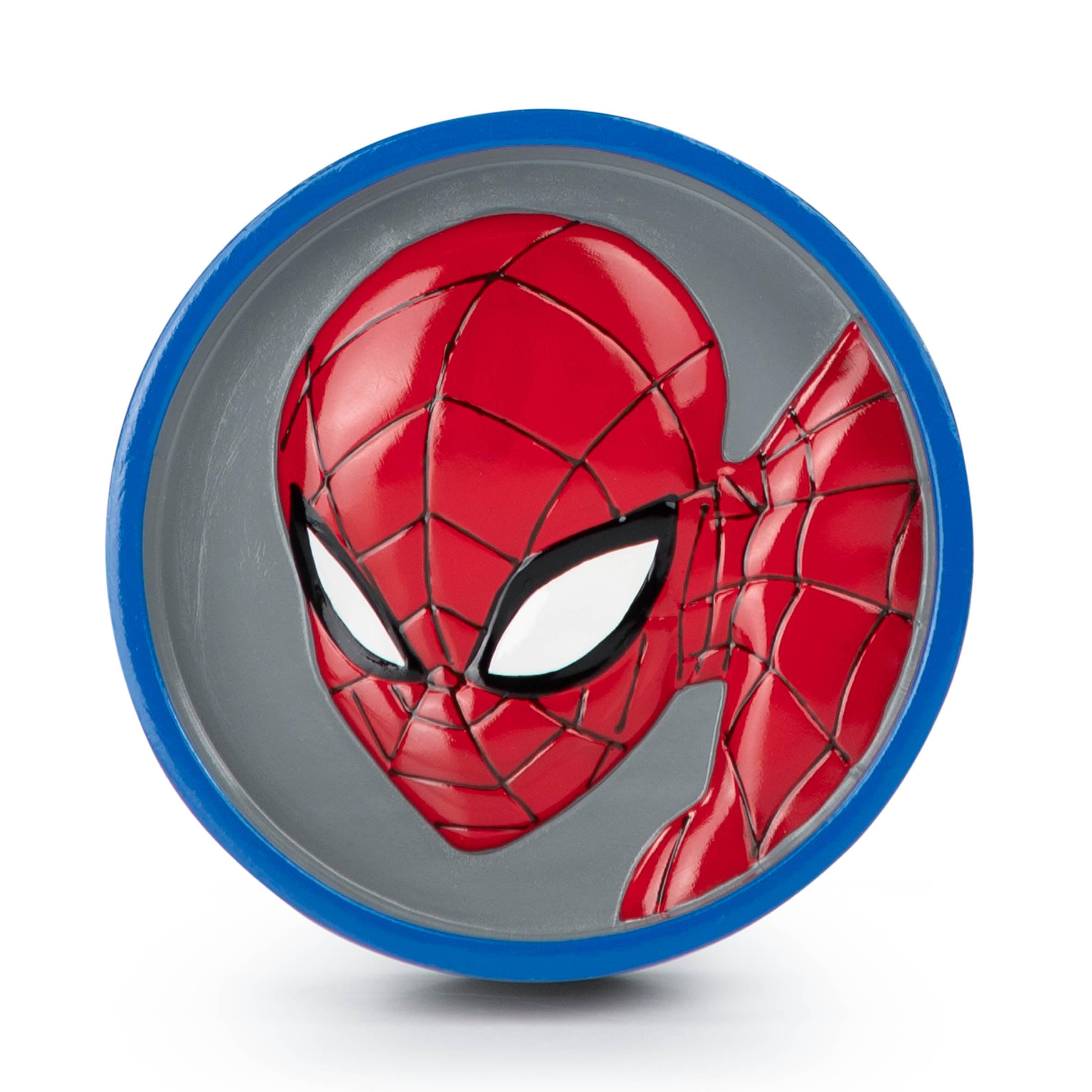 Marvel Spiderman 2 Piece Bathroom Set - Red & Blue Soap Dish & Toothbrush Holder Set - Kids Resin Bathroom Accessories