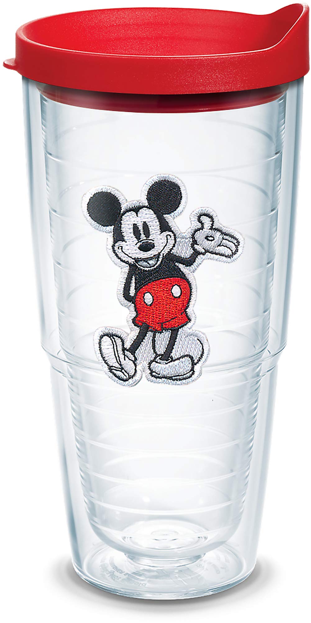Tervis Disney  Original Mickey Made in USA Double Walled Insulated Tumbler Cup Keeps Drinks Cold & Hot, 24oz, Classic, 1 Count 