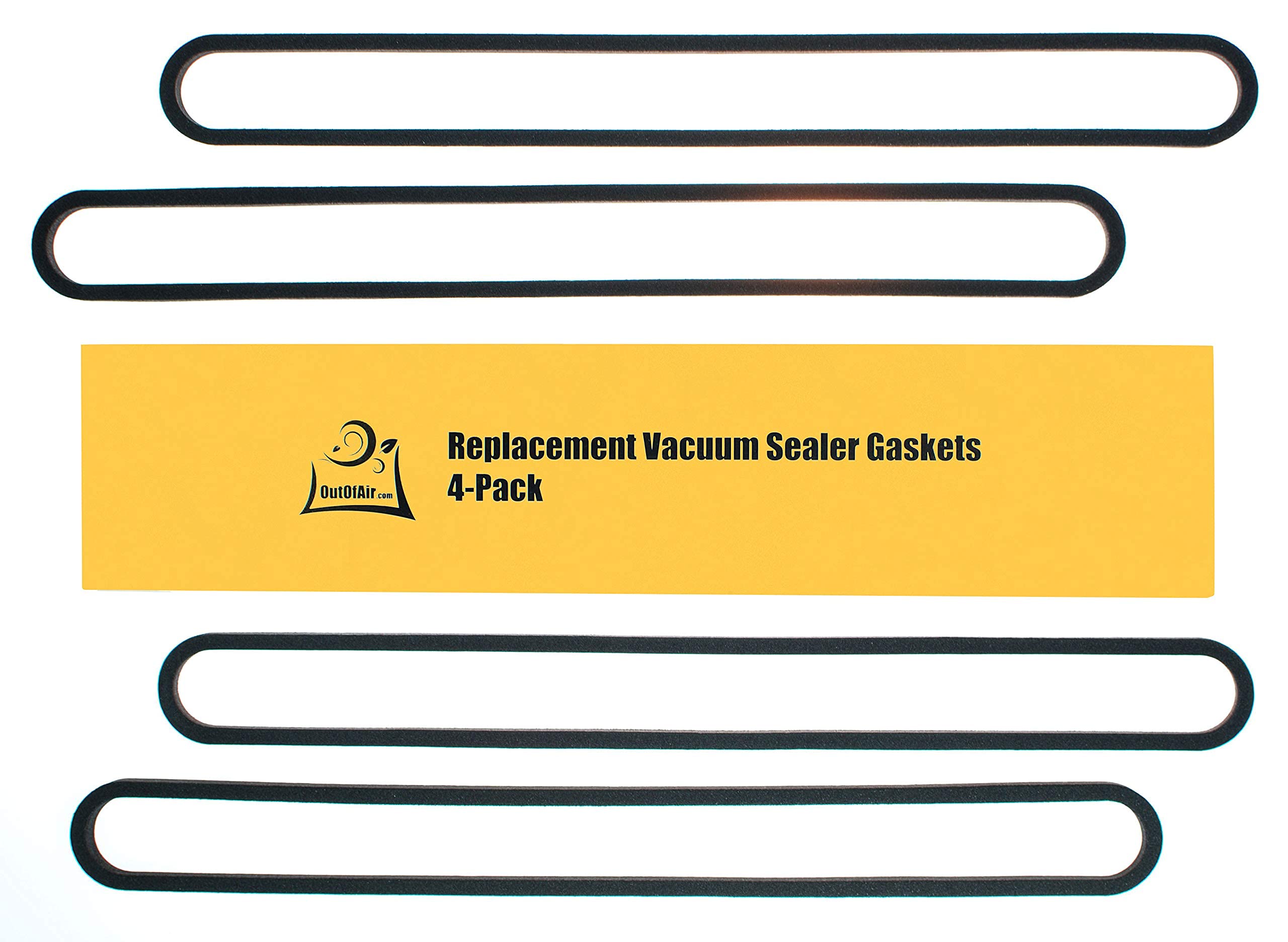 Upper And Lower Gasket Replacements For Foodsaver (4 Foam Gaskets) - Fits V2200, V2400, V2800, V3000, V3200 Series Vacuum Sealer