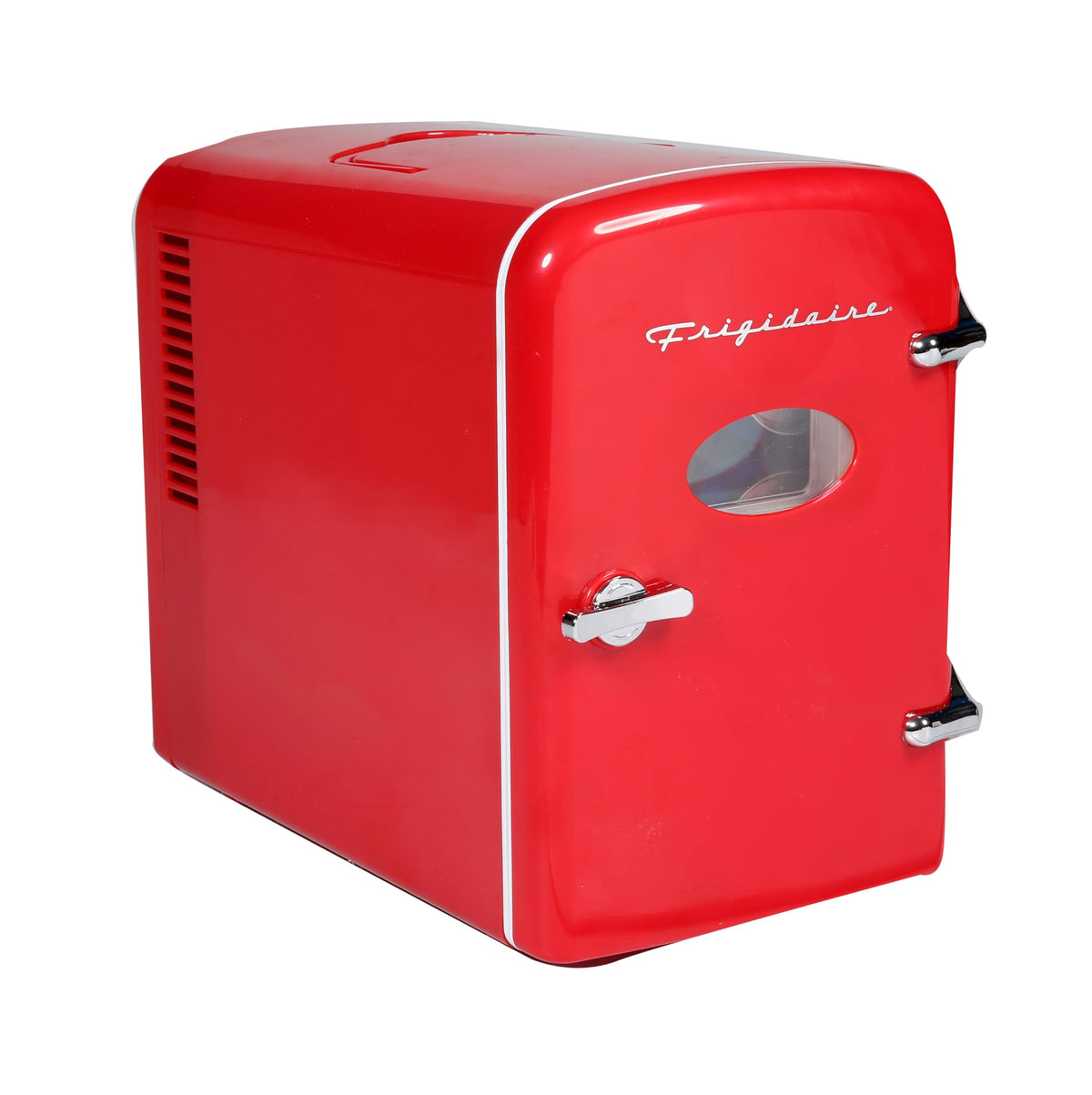 Frigidaire Efmis175-Red Portable Mini Fridge-Retro Extra Large 9-Can Travel Compact Refrigerator, 5L, Red