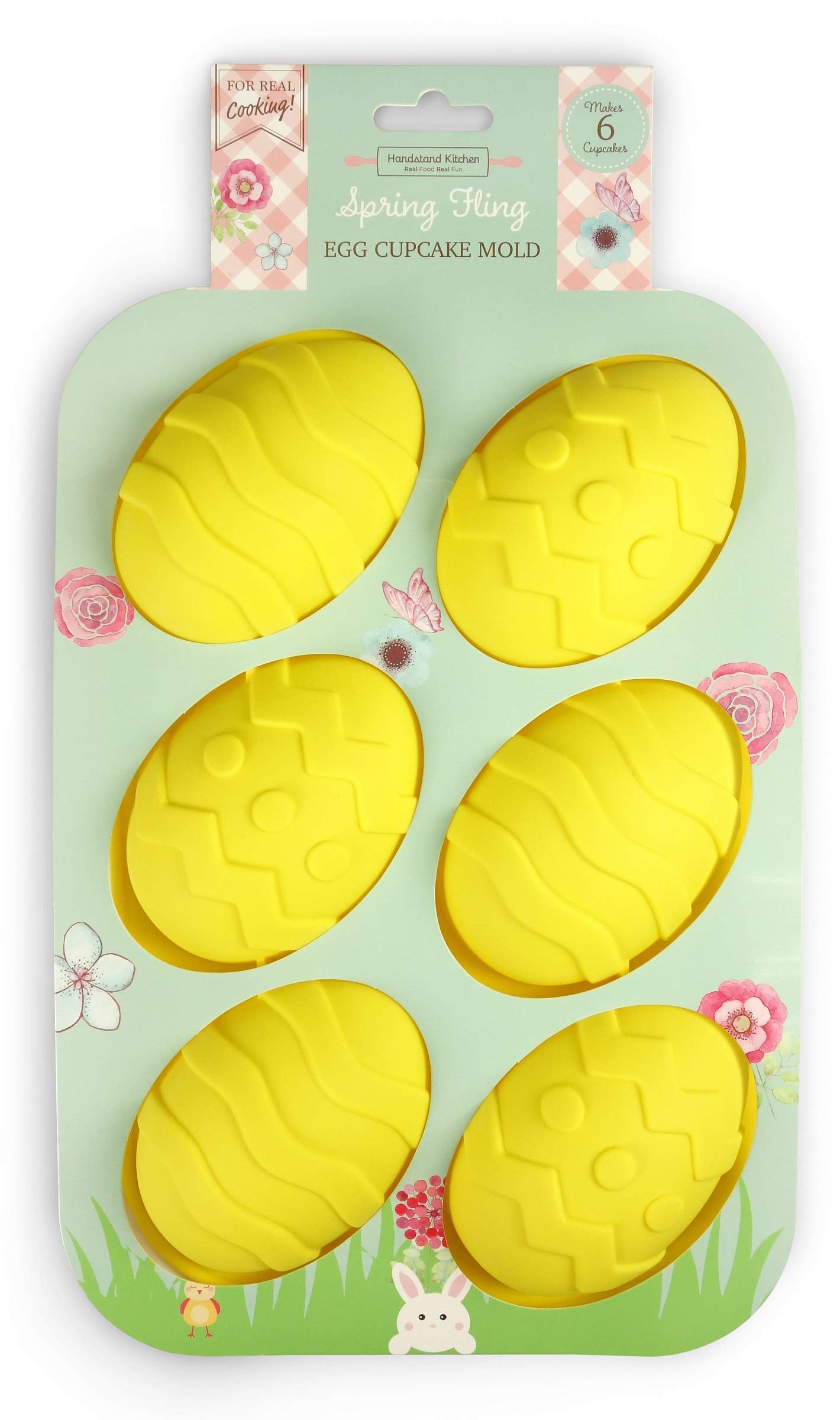 Handstand Kitchen Spring Fling Silicone Easter Egg Shaped Silicone Cupcake Mold