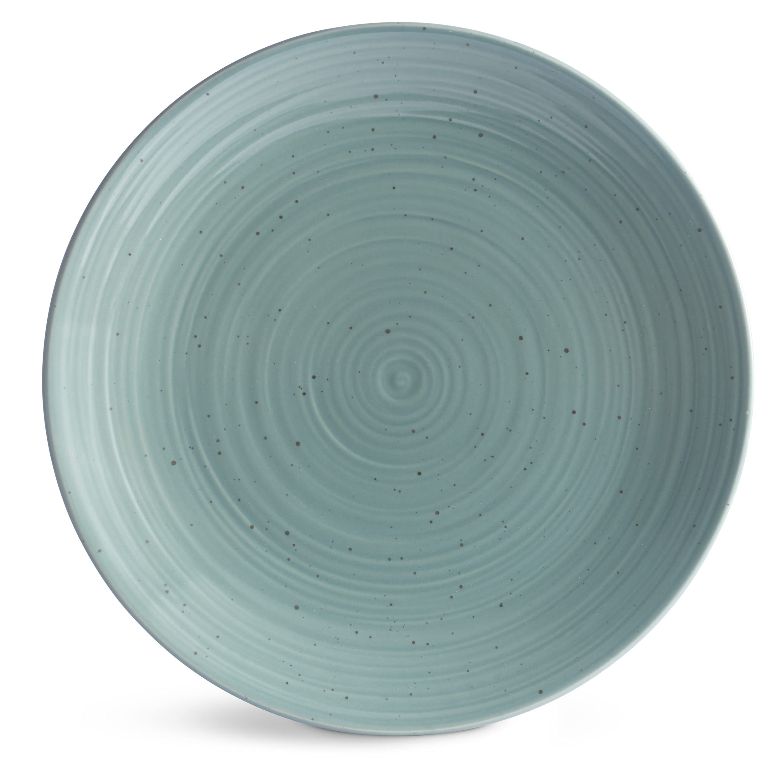 Sango Siterra Artist's Blend 16-Piece Stoneware Dinnerware Set - Service for 4, Mixed Glossy Finish with Unique Speckled Design,