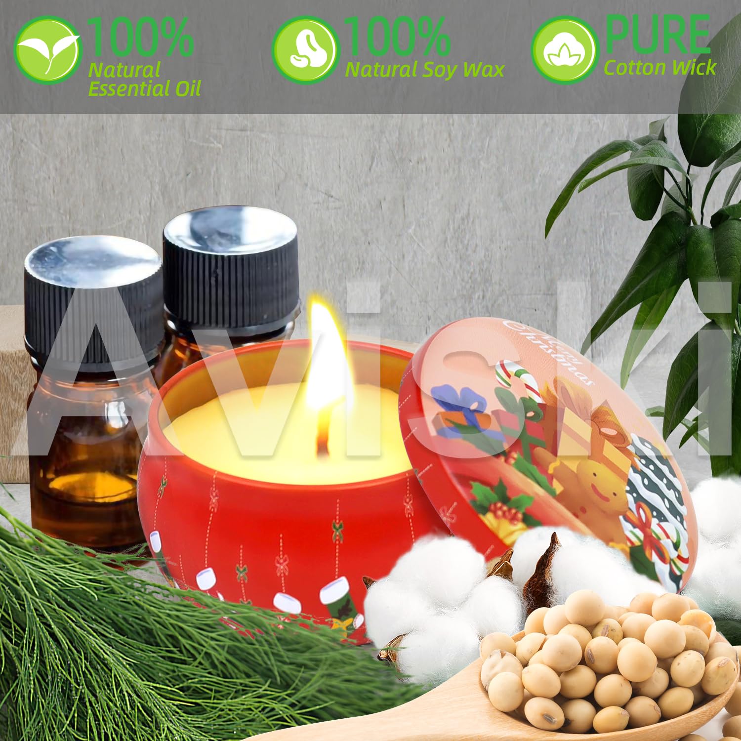 12 PCS Christmas Scented Candles, 2.5OZ Jar Candles, 12 Christmas Fragrances Candle Set for Women, Mom, Grandma, Godmother, Cowo