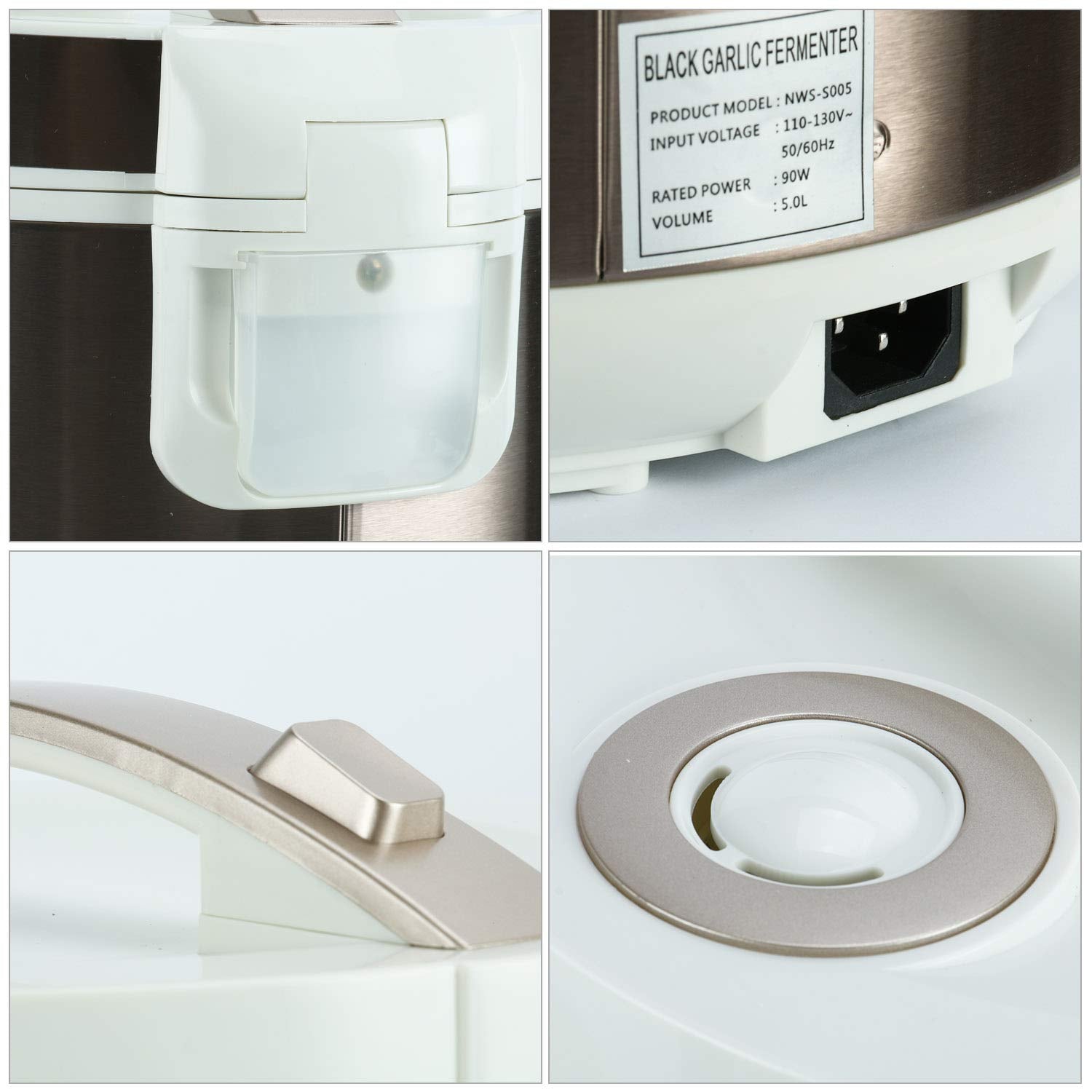 Homend 5L Black Garlic Fermenter Full Automatic Intelligent Control Garlics Maker Multiple Clove Garlic Diy Cooker