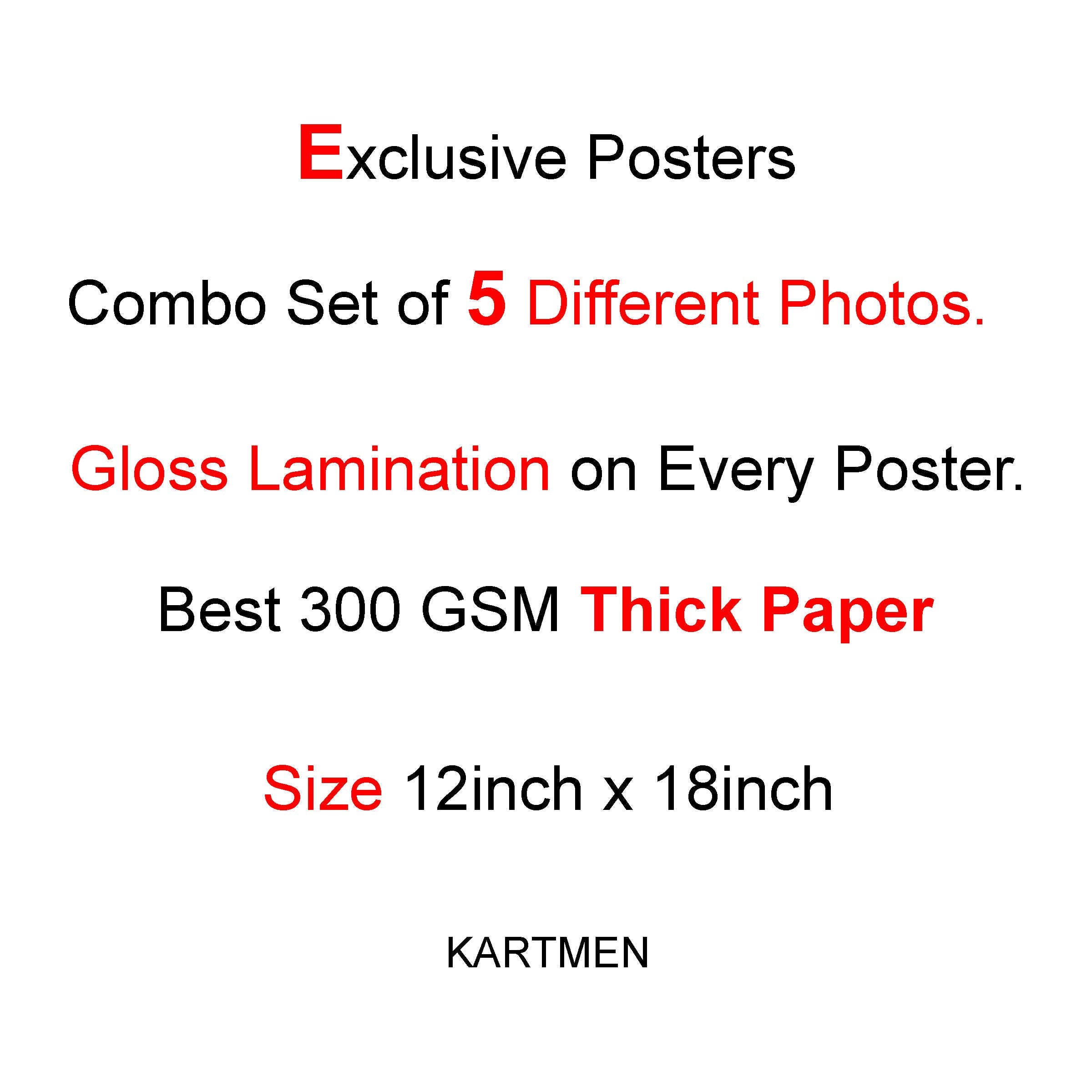 Kartmen Wood Bamboo Children Wall Poster (Multicolour, 12X18 Inch)