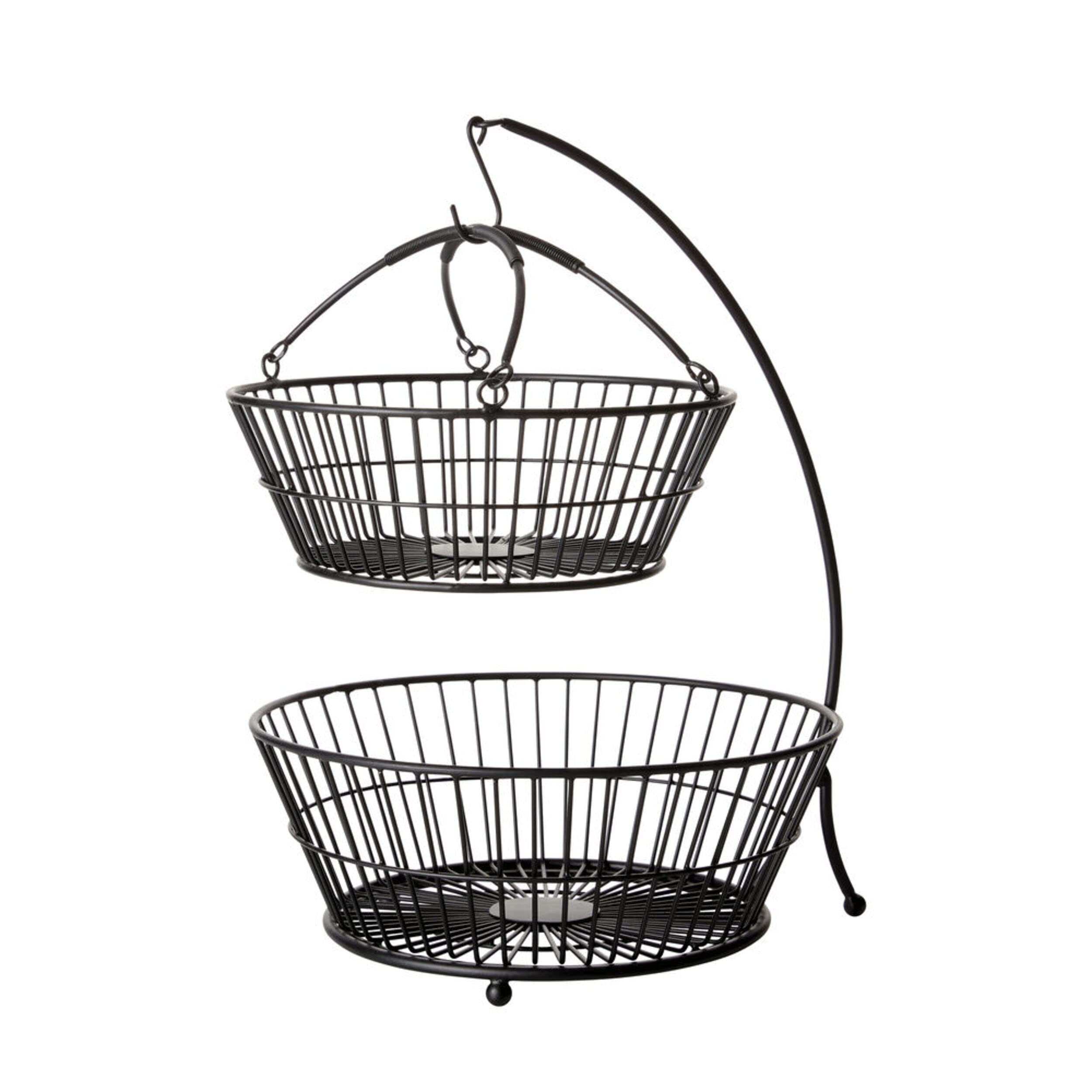 Gourmet Basics By Mikasa Gourmet Basics Tully 2 Tiered Basket With Banana Hanger