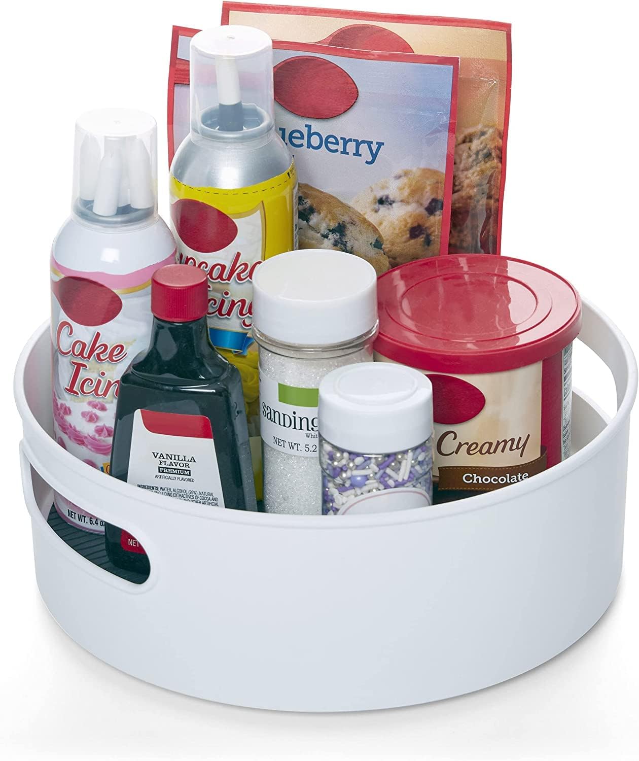Recluse 360 Degree Rotating Lazy Susan Tray MultiPurpose Kitchen Storage Revolving Cosmetic Organizer Rotating Tray Cabinet Cos