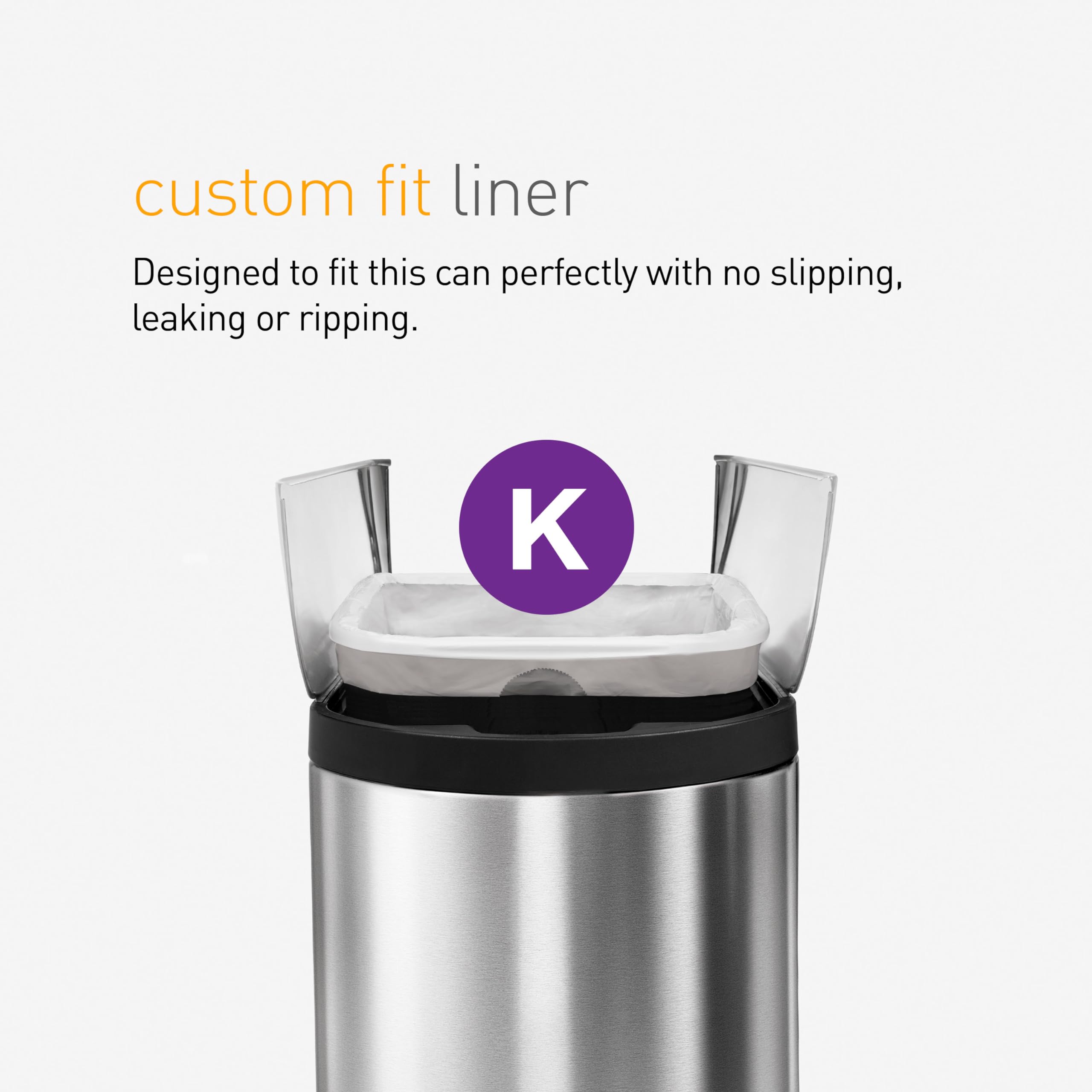 Simplehuman 45 Liter / 11.9 Gallon Butterfly Lid Kitchen Step Trash Can, Brushed Stainless Steel