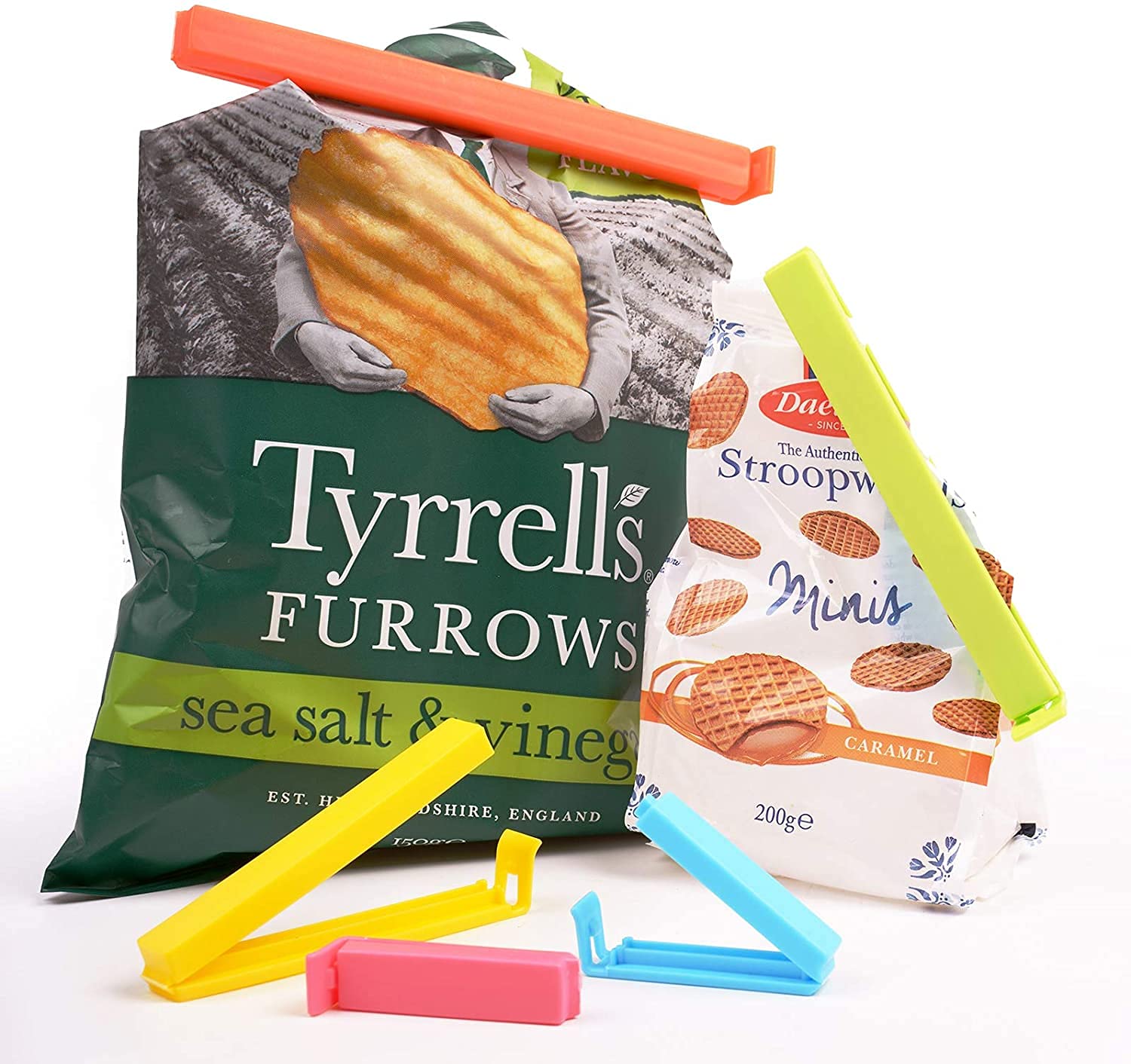 Foimas Food Bag Sealing Clips,27Pcs Assorted Size Plastic Bag Sealing Clips For Snack Coffee Potato Chip Food Storage Bag