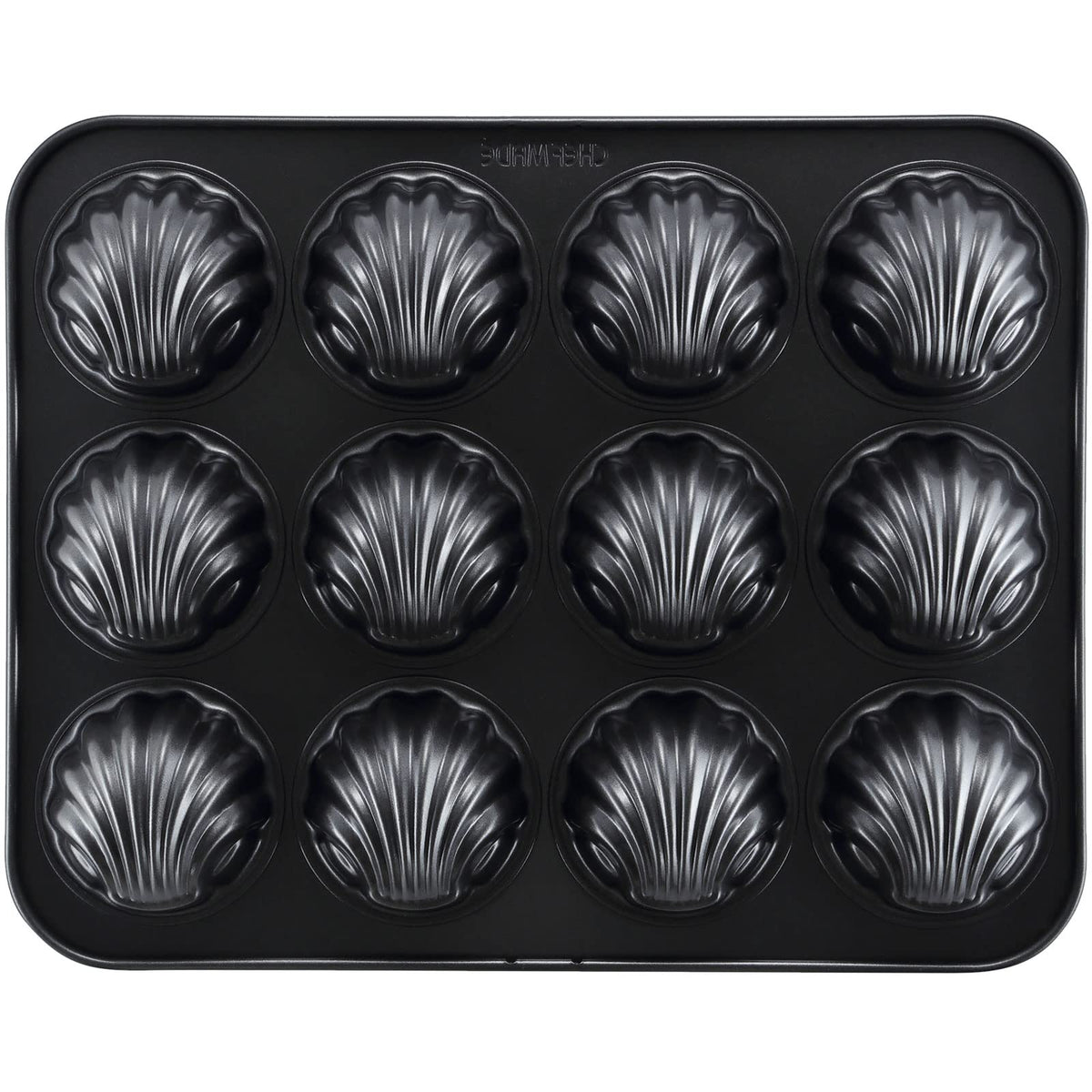 CHEFMADE Madeleine Pan, Nonstick 12 Cavity Spherical Shell Madeline Ba ...