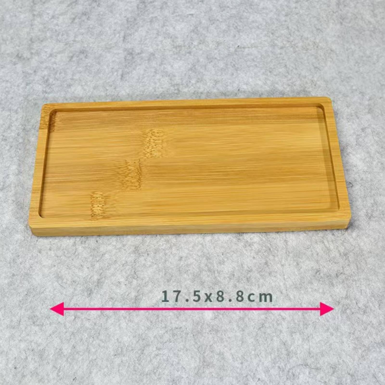 Bamboo Soap Dispenser Tray, Bathroom Countertop Tray Kitchen Tray Bamboo Tray Sink Tray Dresser Jewelry Ring Dish, Comestic Hold