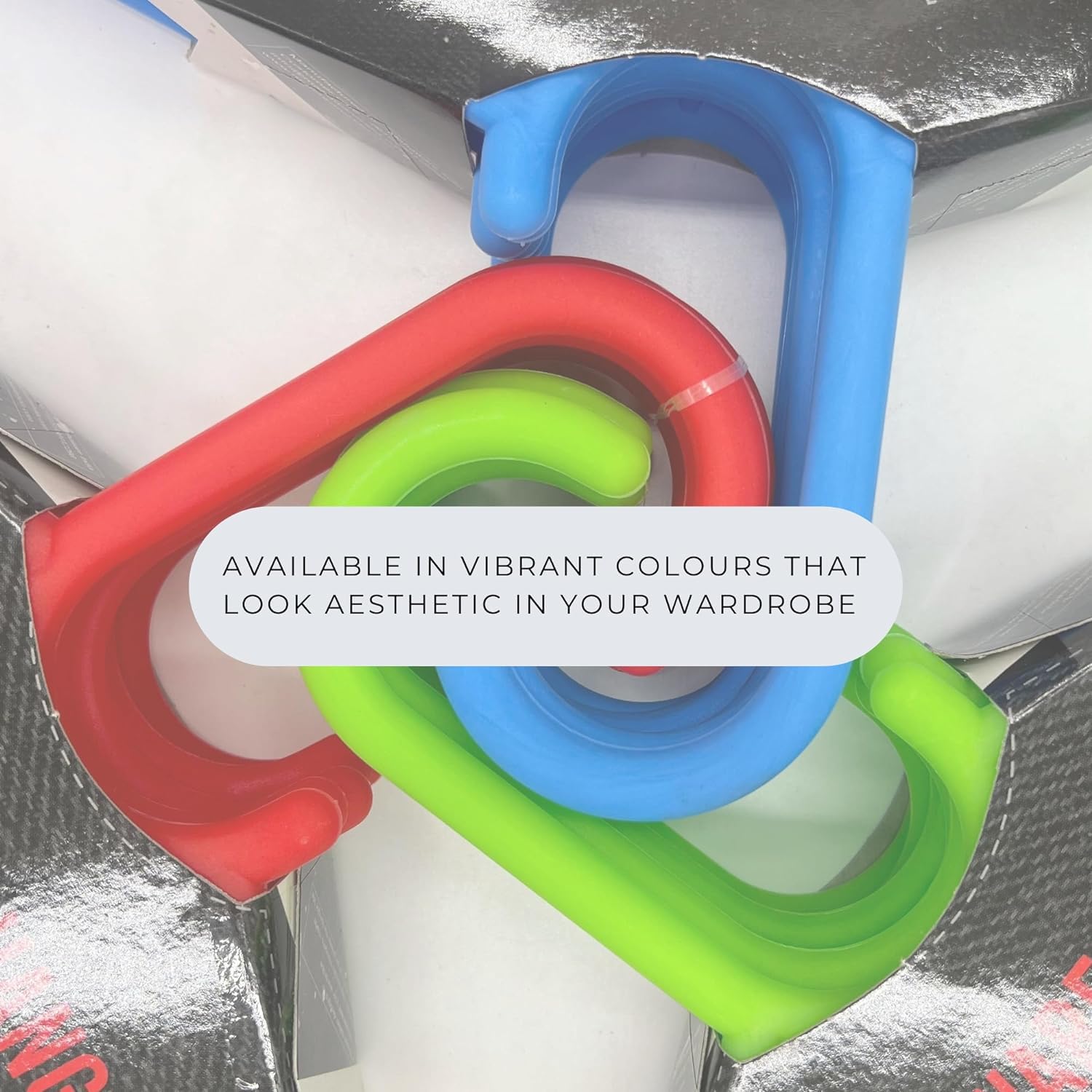 Mahaware Sturdy Polypropylene Hanger, Pack of 6, Mint Granite White l Cloth Hanger l Dress Hangers l hanger for clothes hanging