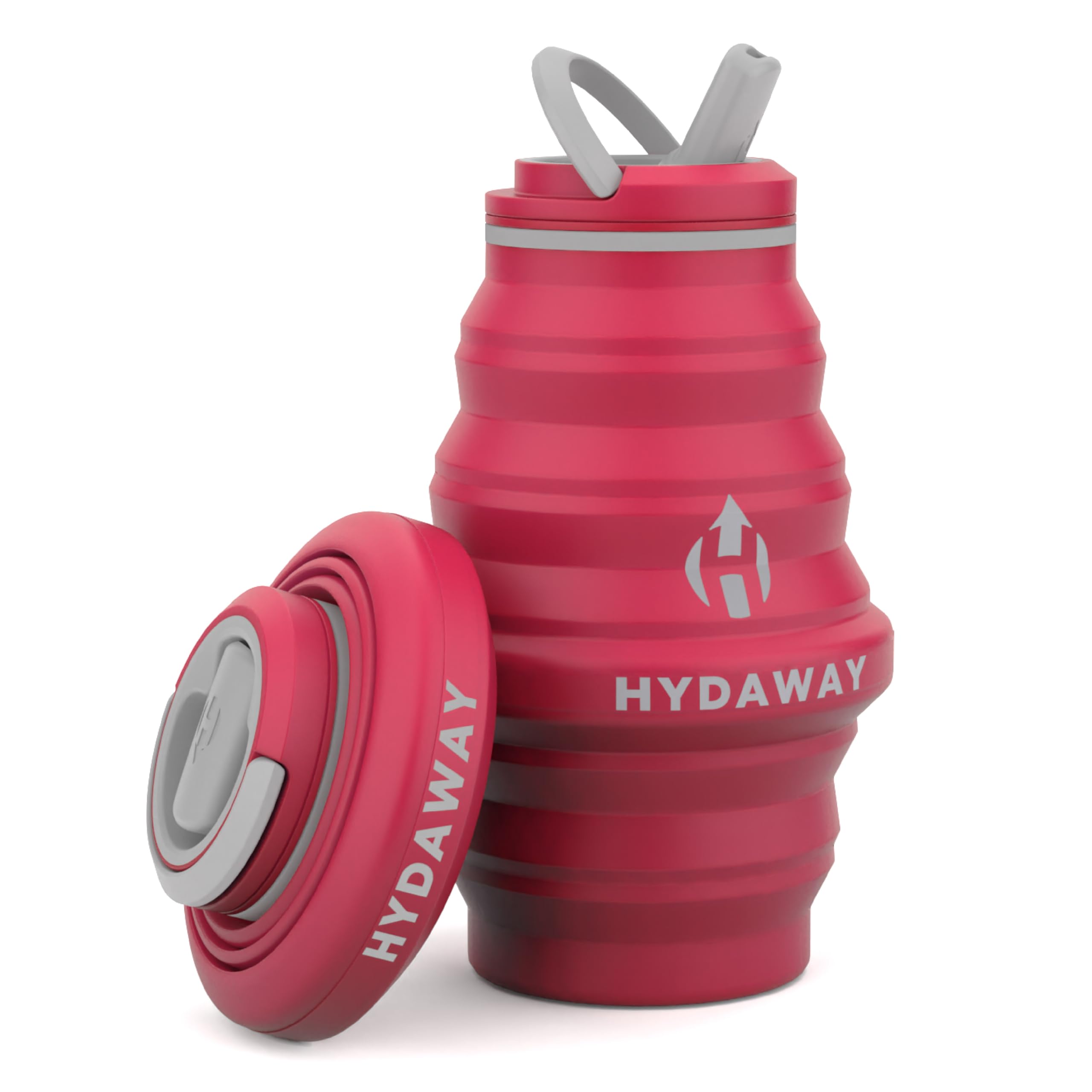HYDAWAY 17oz Collapsible Water Bottle - BPA-Free, Leakproof, Lightweight, and Space-Saving - Perfect for Travel, Hiking, and Eve