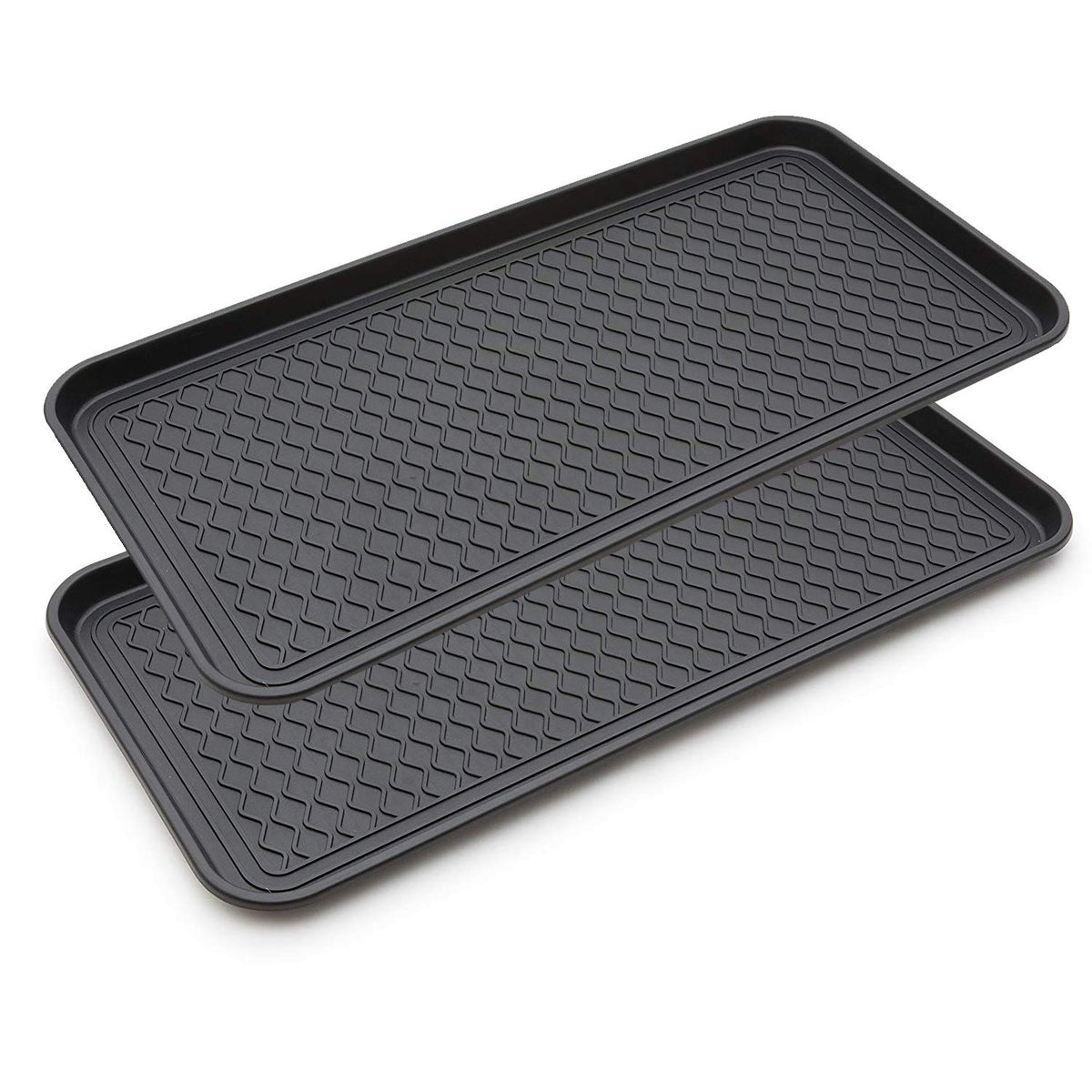 Stackable Boot Trays 2 Pack Large Multifunctional Boot Tray Boot Mat Washable Indoor Or Out ...