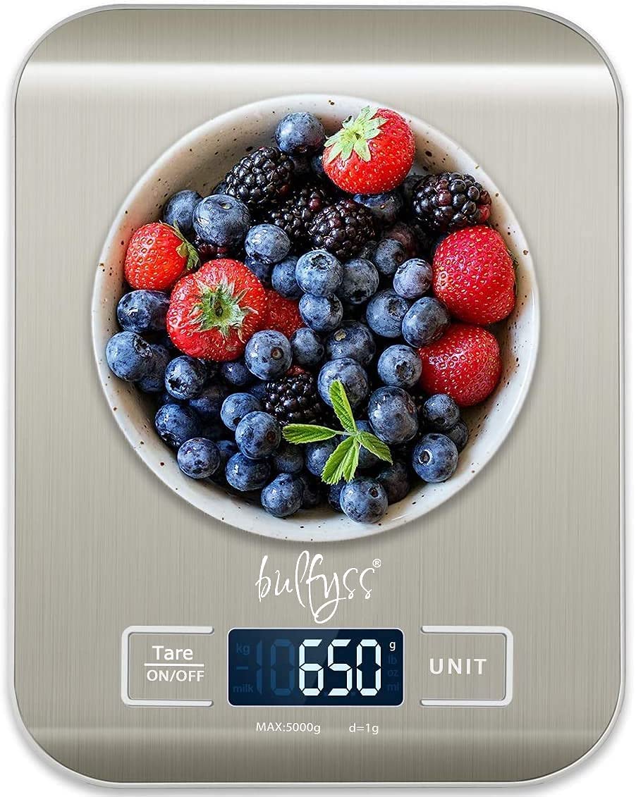 URBANFIX Stainless Steel Digital Kitchen Weighing Scale & Food Weight Machine for Diet, Nutrition, Health, Fitness, Baking & Coo