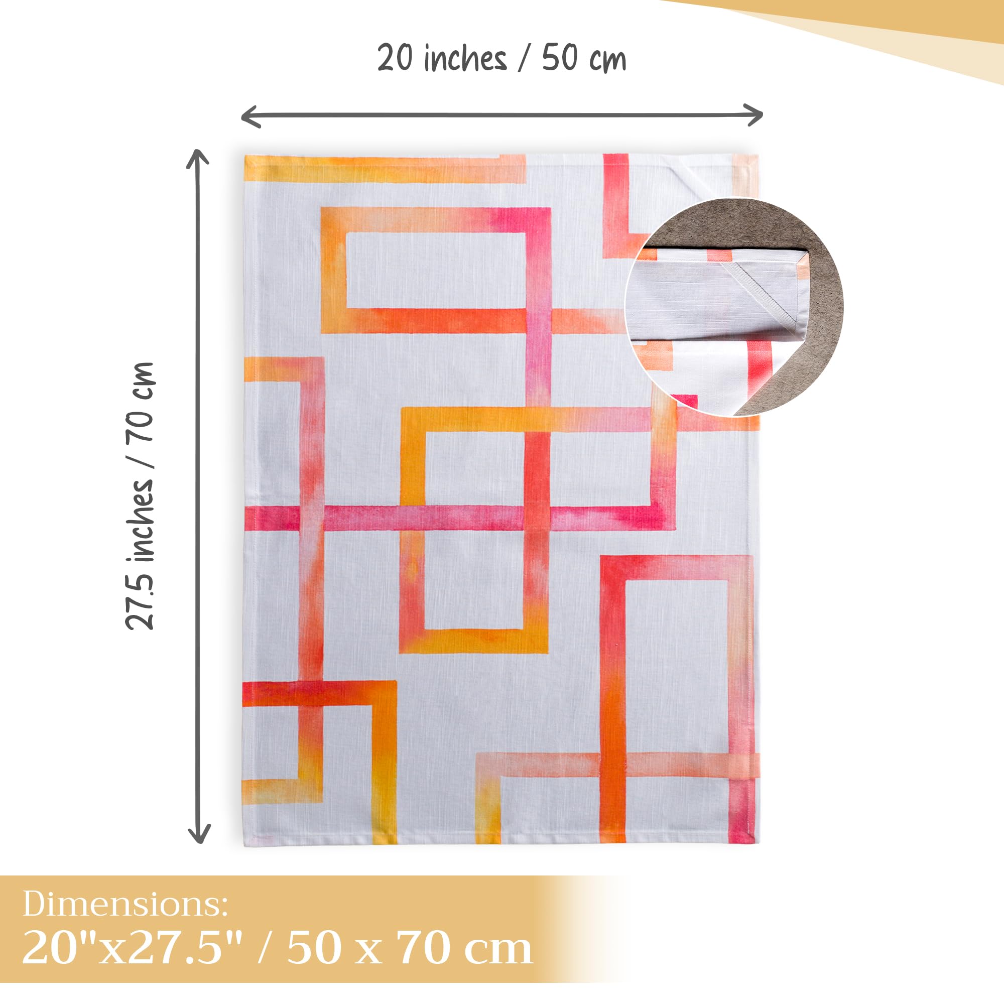 Maison D' Hermine Dish Cloth 100% Cotton Set Of 3 Quick Drying Dish Towels For Gifts, Restaurant, Dining, Kitchen, Parties & Tea