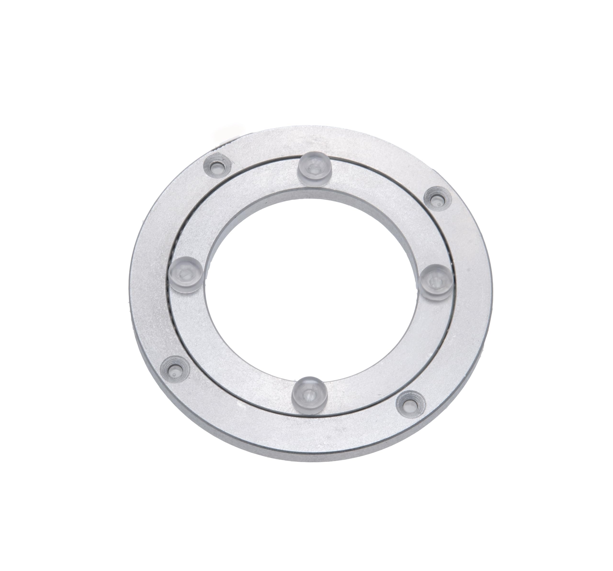Dailydanny Aluminum Heavy Duty Lazy Susan Rotating Turntable Bearing Swivel Plate Hardware For Dining-Table (4 Inch)
