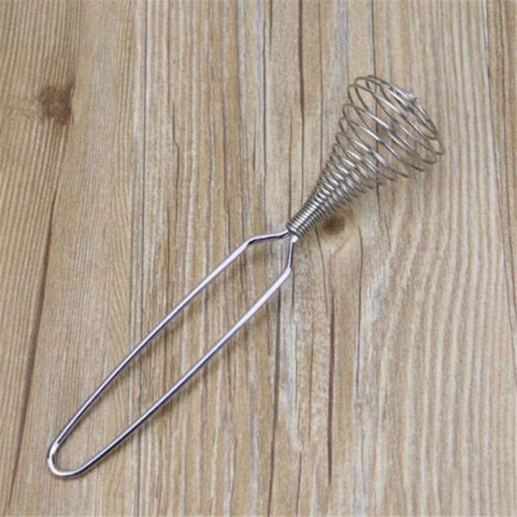 Spring Whisk, I Kito Stainless Steel Manual Eggbeater Hand Egg Mixer Whisk Blender Stirring Beater Cream Frother Flour Stirrer F