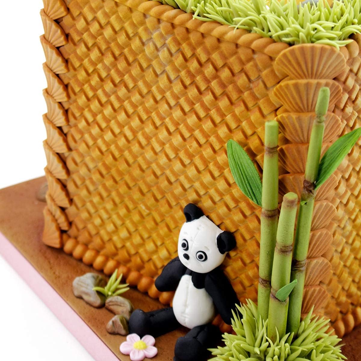 Katy Sue Continuous Rattan Basket Weave Silicone Mold For Cake, Cookie Decorating, & Craft. For Use With Fondant, Gum Paste, Sug