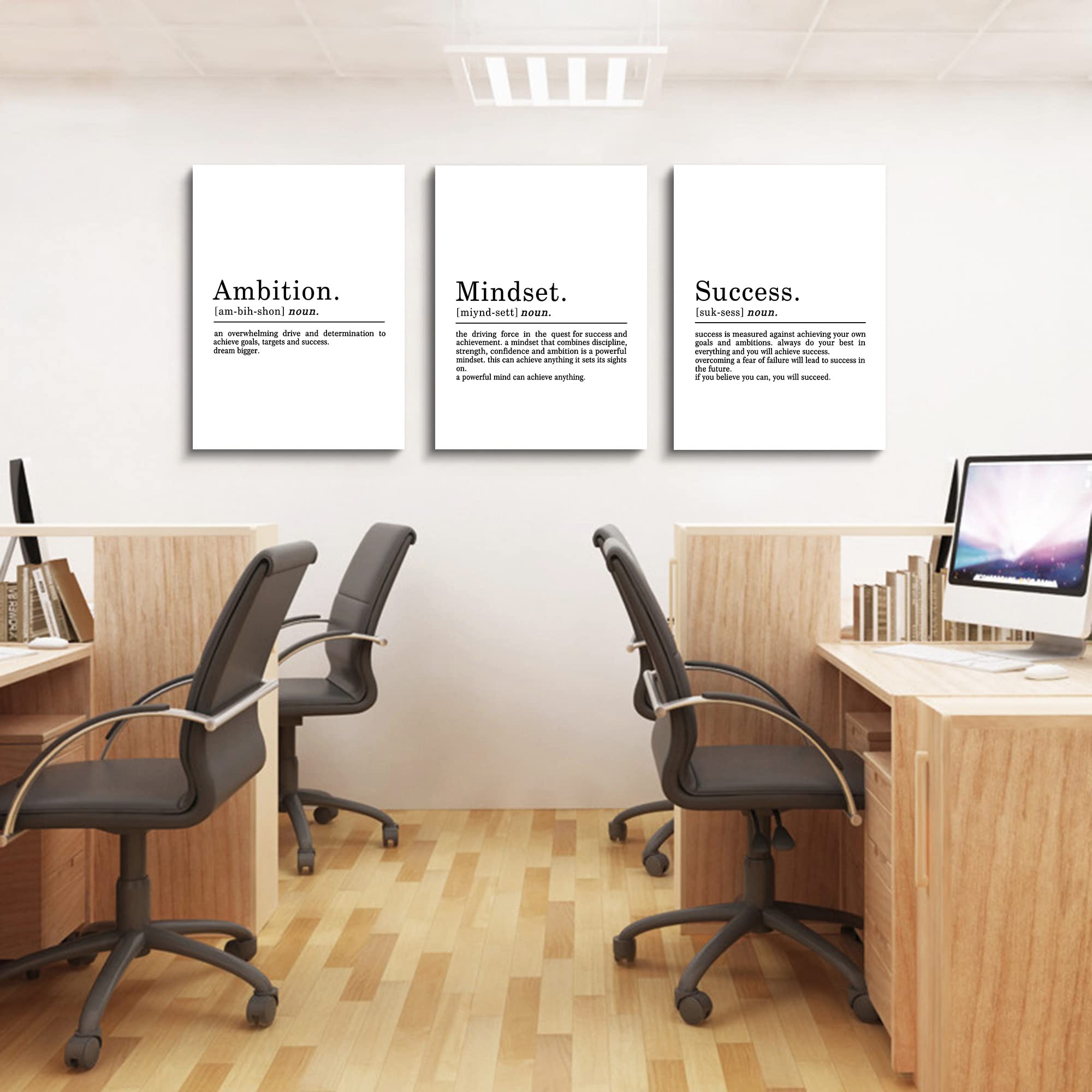 Inspirational Canvas Painting Wall Art -Ephany Art - Mindset Quotes Prints, Ambition Letters Poster, Motivational Wall Art, Succ