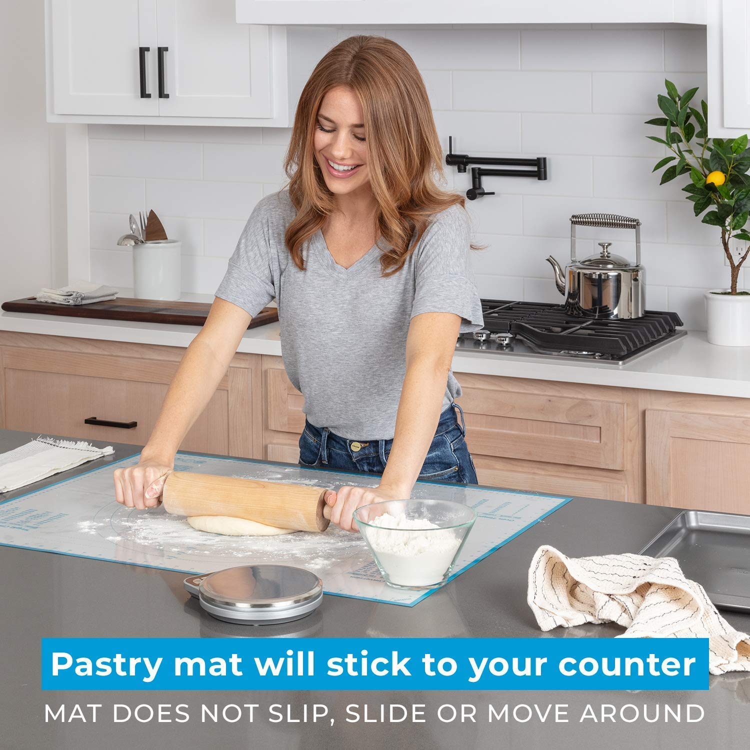 Xxl Size Silicone Pastry Mat For Rolling Dough Non Slip Extra Large - 23,5'' X 31,5'' Dough Mat For Rolling - Rolling Mat For Do