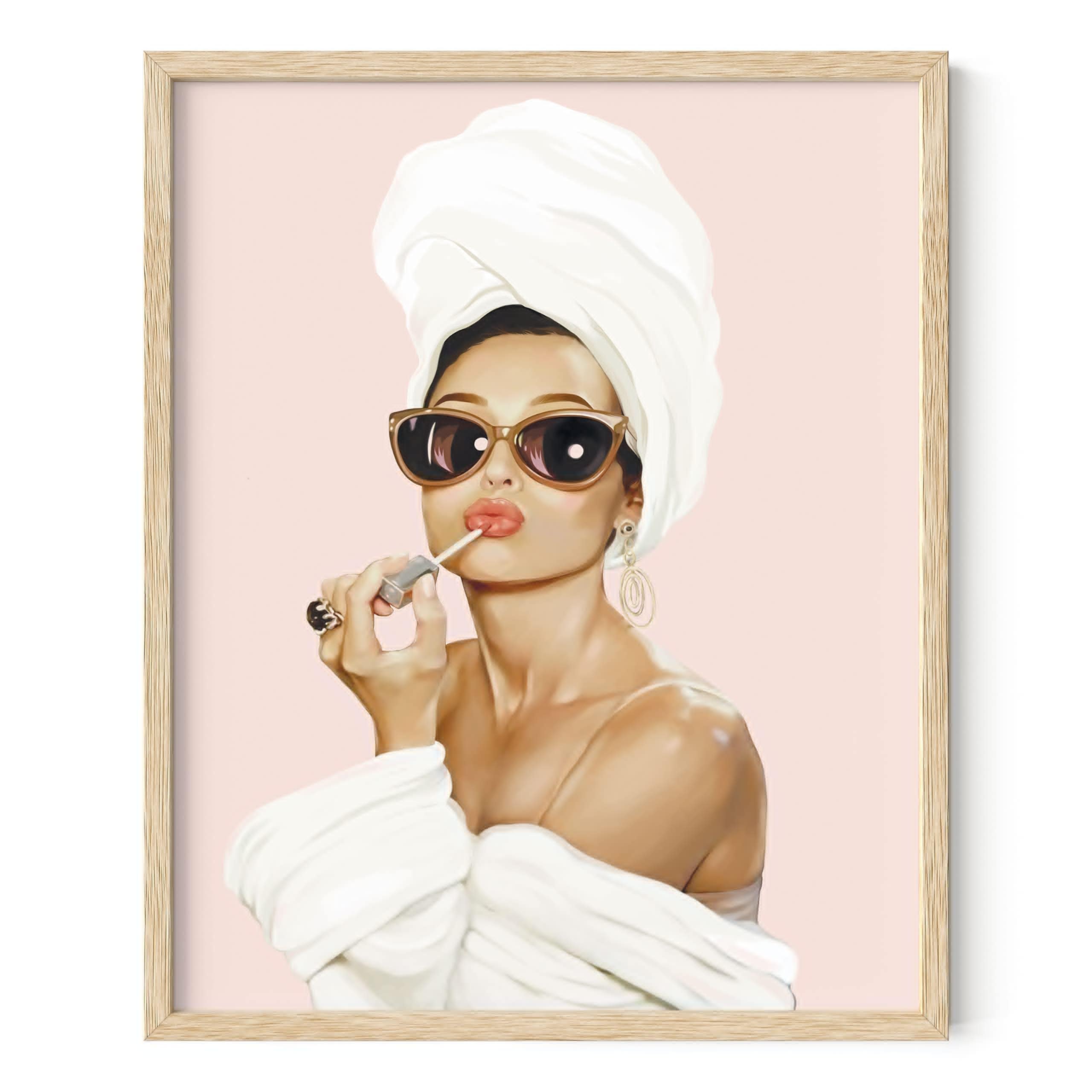 HAUS AND HUES Audrey Hepburn Wall Art Vogue Wall Decor Audrey Hepburn Poster Hollywood Wall Art  Audrey Hepburn Pictures Famous Woman Art Prints Individual (Audrey Hepburn  16x20 Beige Framed)