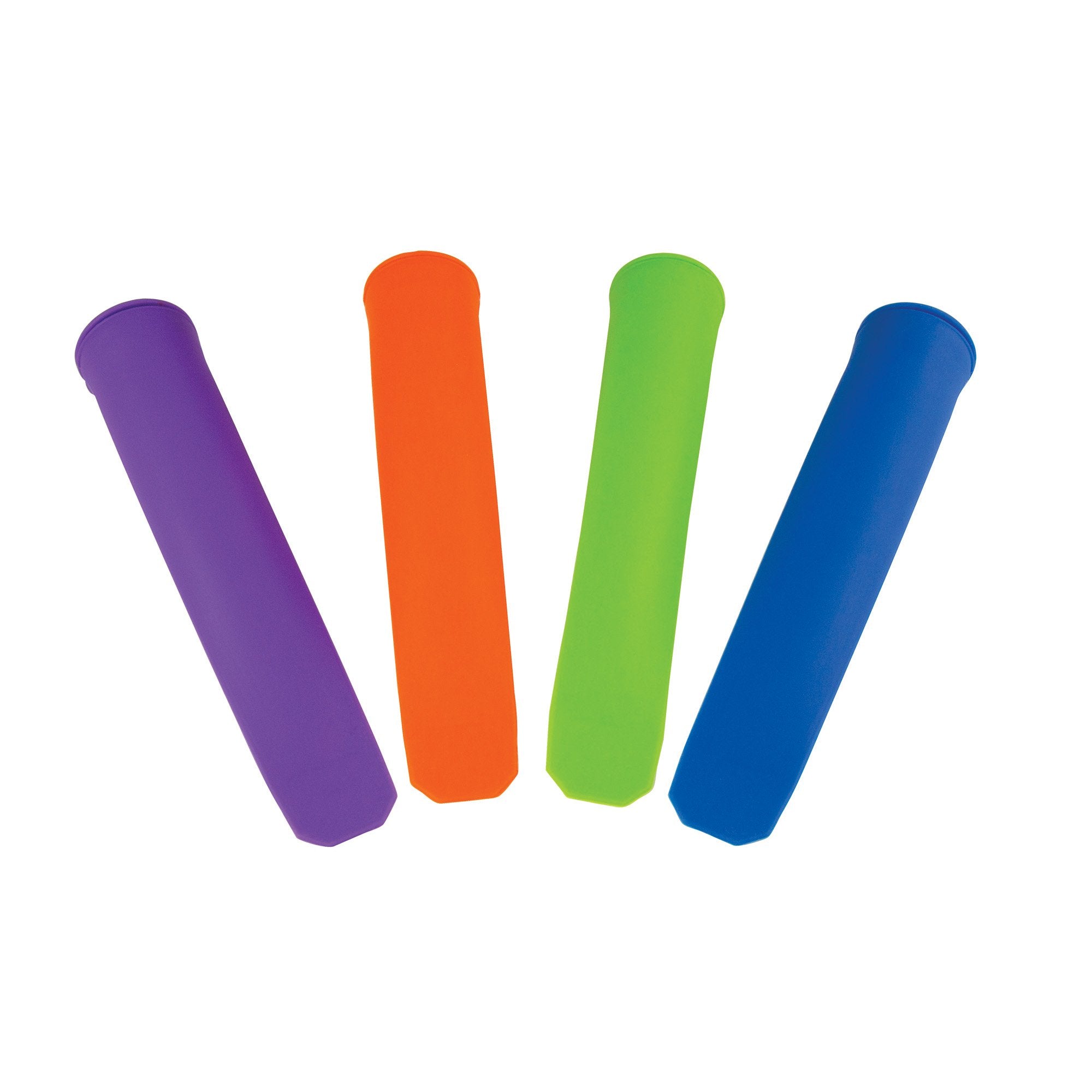 Fox Run Silicone Colorful Ice Pop Molds, 1.75 x 2 x 8 inches, Multicolored