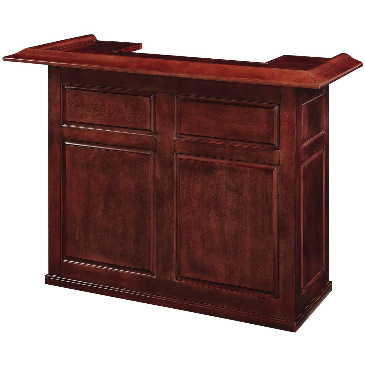 Ram Game Room Dry Bar With Mini Fridge Pocket, 60'', English Tudor