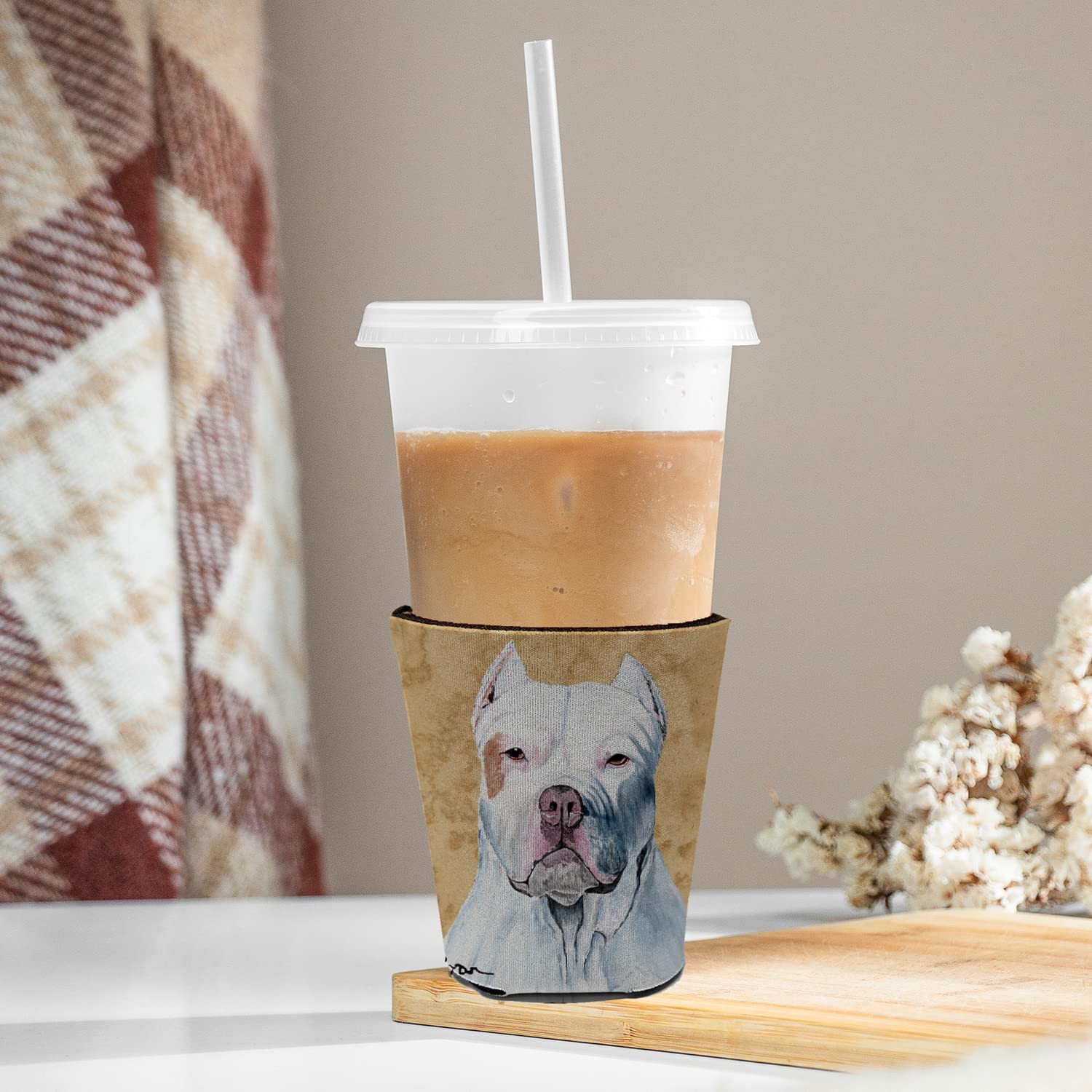 Pit Bull Red Solo Cup Beverage Insulator Hugger
