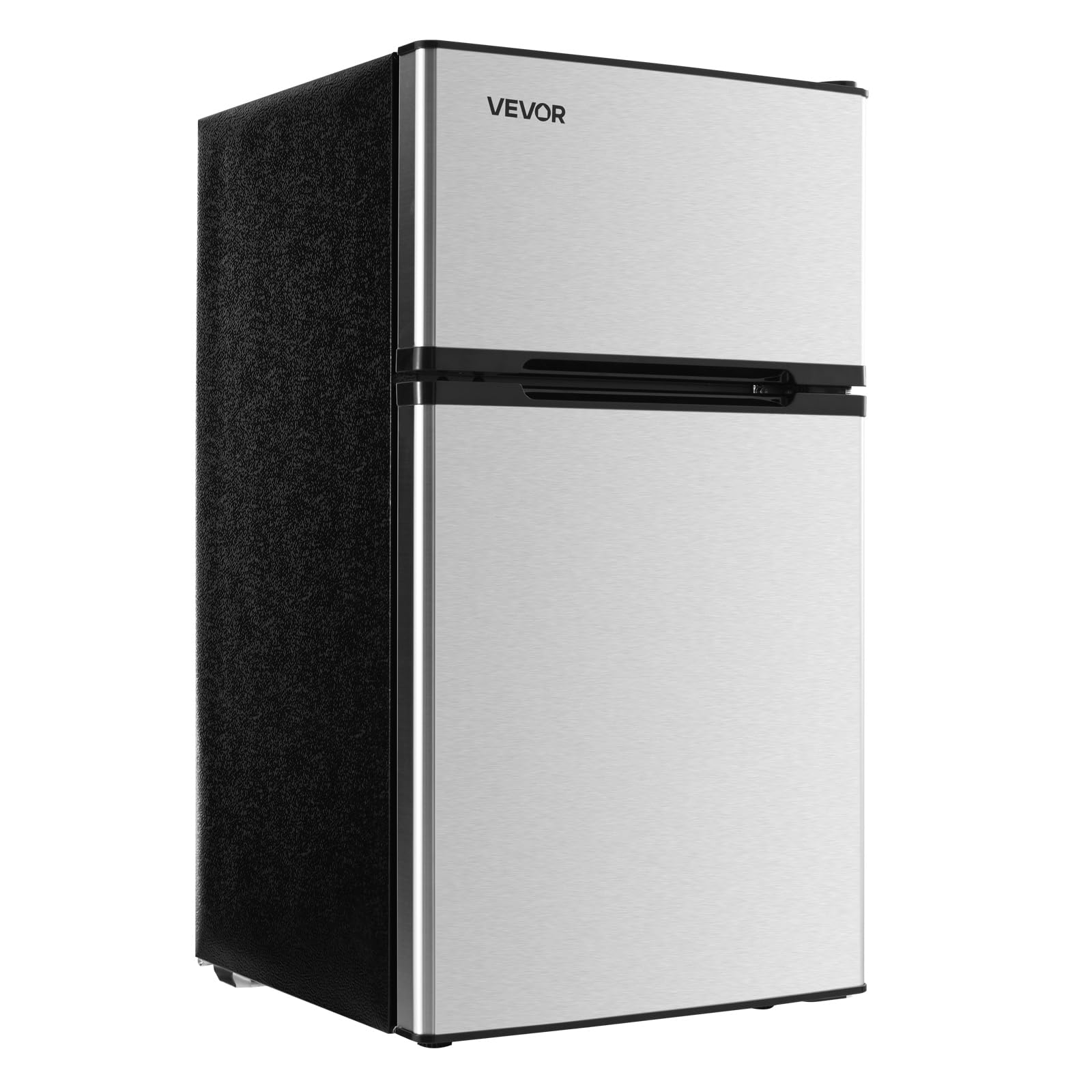 VEVOR Mini Fridge with Freezer, 3.2 Cu.Ft, Dual Zone Compact Refrigerator, 3 Modes Adjustable Temp, Energy Efficient Small Fridg