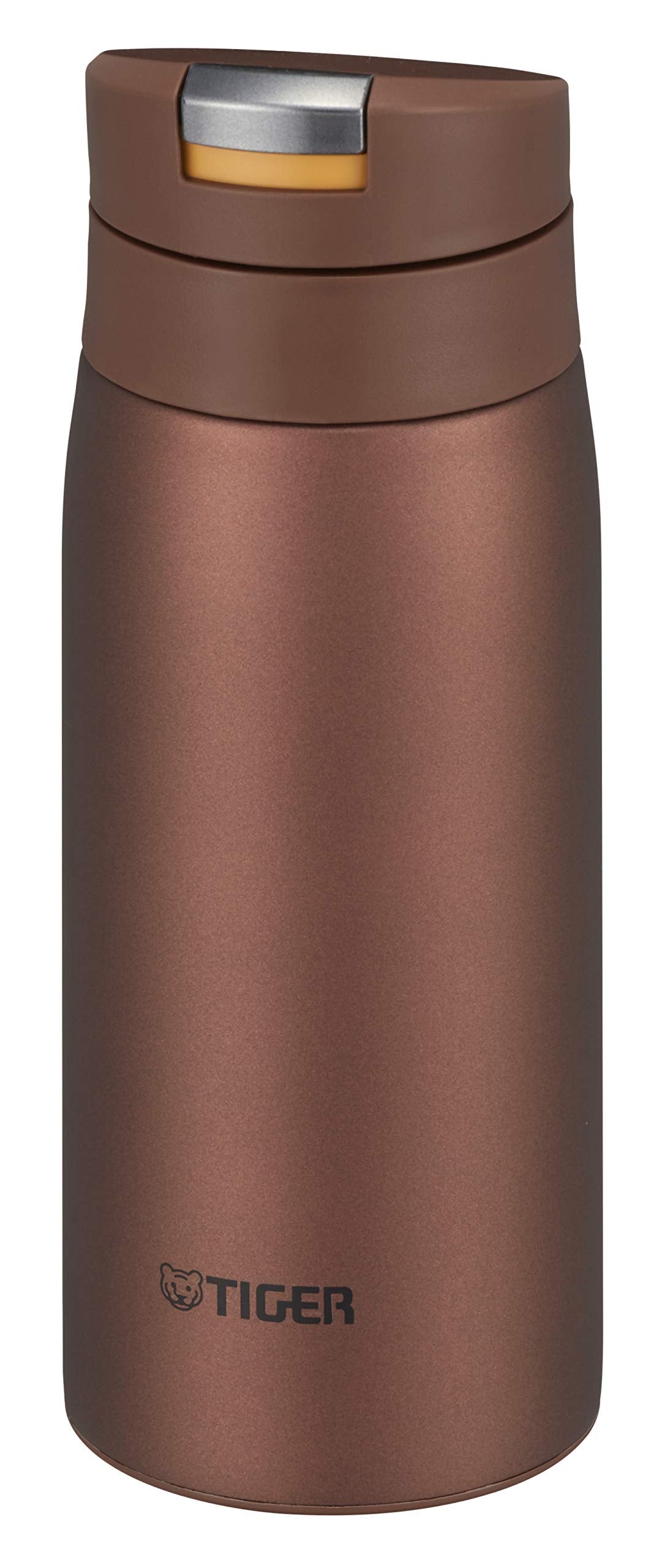 TIGER MCXA352RO Tiger Water Bottle, 11.8 fl oz (350 ml), Sahara Mug, Stainless Steel Bottle, Onetouch, Lightweight, Red Oak