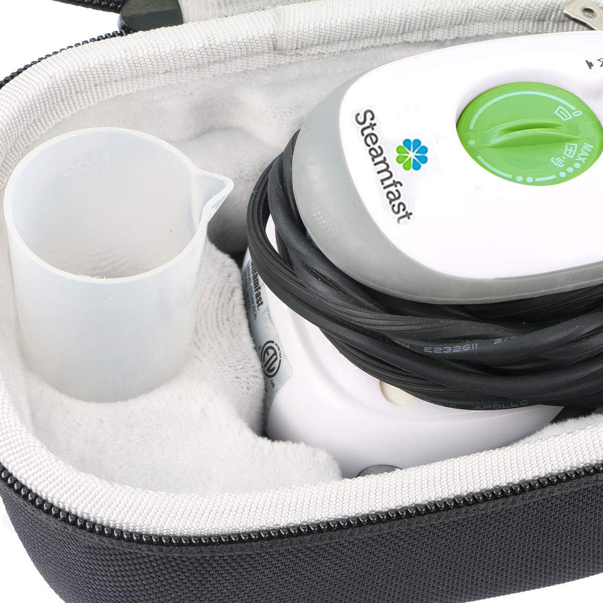 Khanka Hard Travel Case Replacement For Steamfast Sf-717 Mini Steam Iron (Black), Case Only