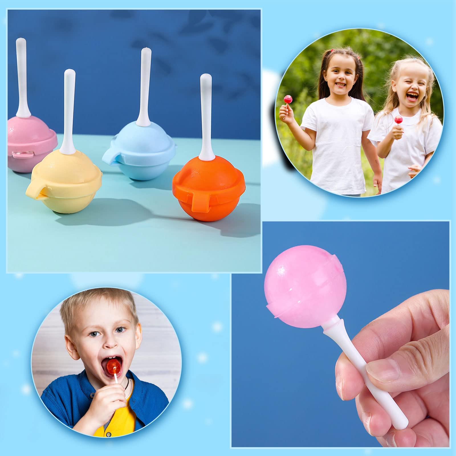 Silicone Lollipop Ice Cream Maker, Homemade Popsicle Molds, Diy Popsicle Maker For Kids, Lollipop Ice Cream Mold, Reusable Popsi
