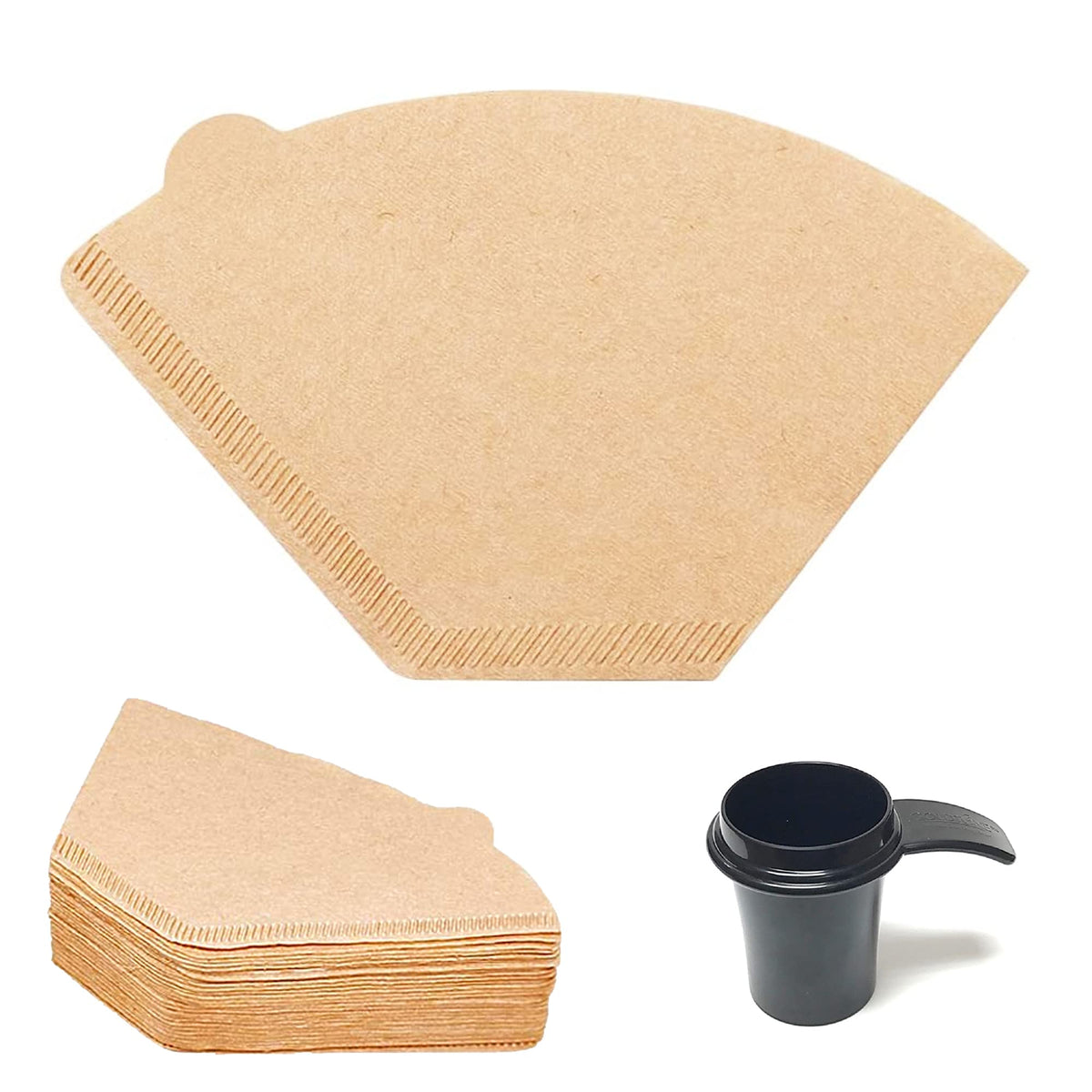 Goldtone #2 Cone Paper Coffee Filters (200 Count) | Unbleached #2 Paper Coffee Filters 4-8 Cup + 1 Oz Scoop (#2 Paper Coffee Fil
