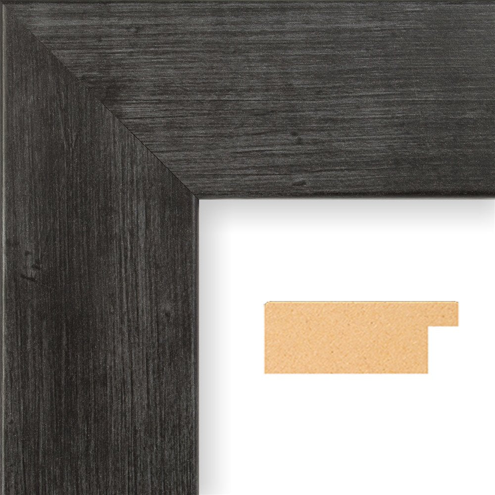 Push Pin Travel Maps - Executive World - Rustic Black Framed Pin Map For Tracking Your Travels - 27.5'' X 39.5'' - 8 Handcrafted