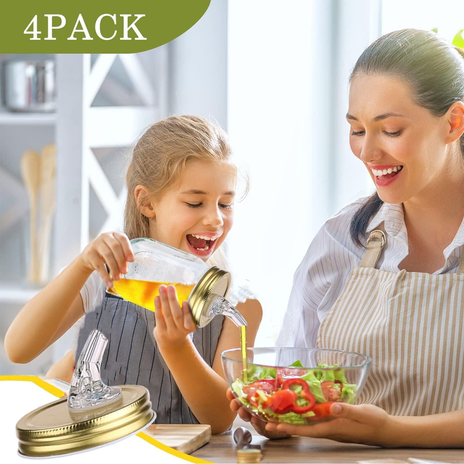 Mason Jar Pour Spouts. Free Flow Mason Jar Pour Spouts, Mason Jar For Spout Regular Mouth Size 70Mm Dispenser Germination Cover.