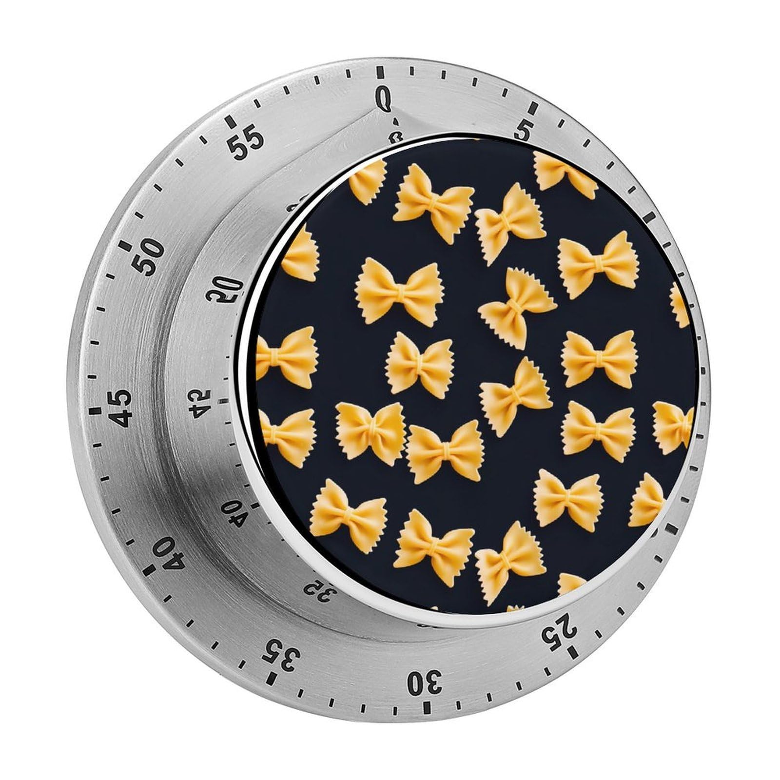 Bow Tie Pasta Funny Timer 60 Minute Mechanical Clock Management Timers for Kitchen Work Training